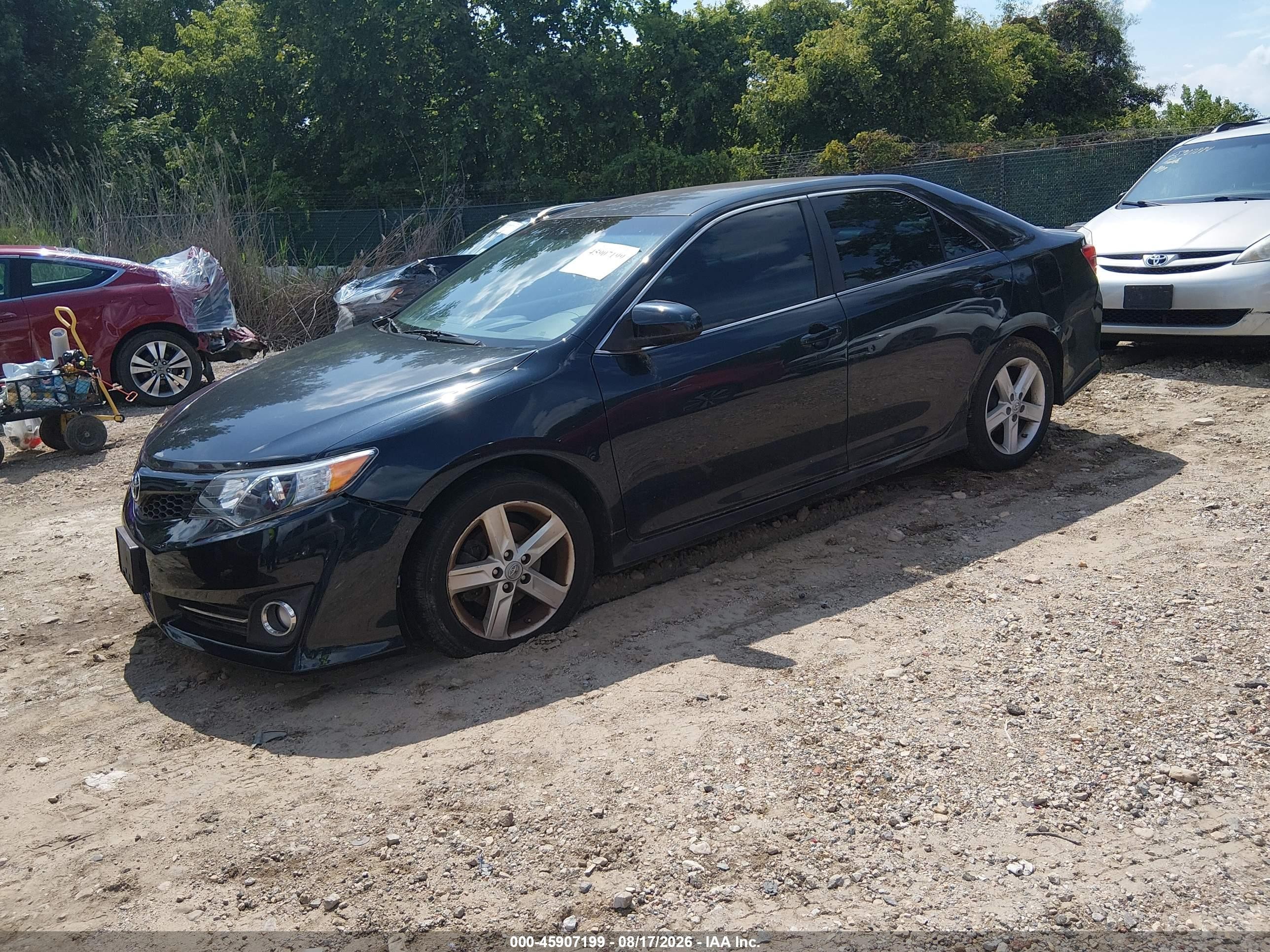 2012 Toyota Camry Se Black vin: 4T1BF1FK6CU055762