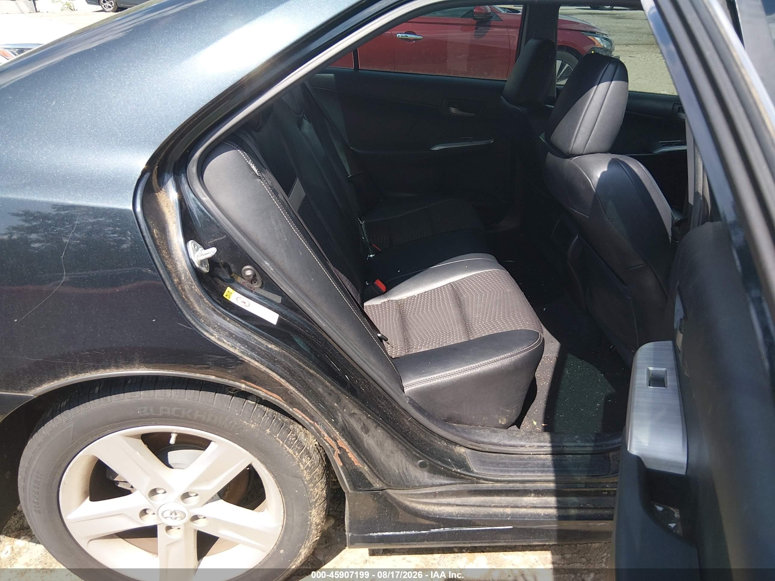2012 Toyota Camry Se Black vin: 4T1BF1FK6CU055762
