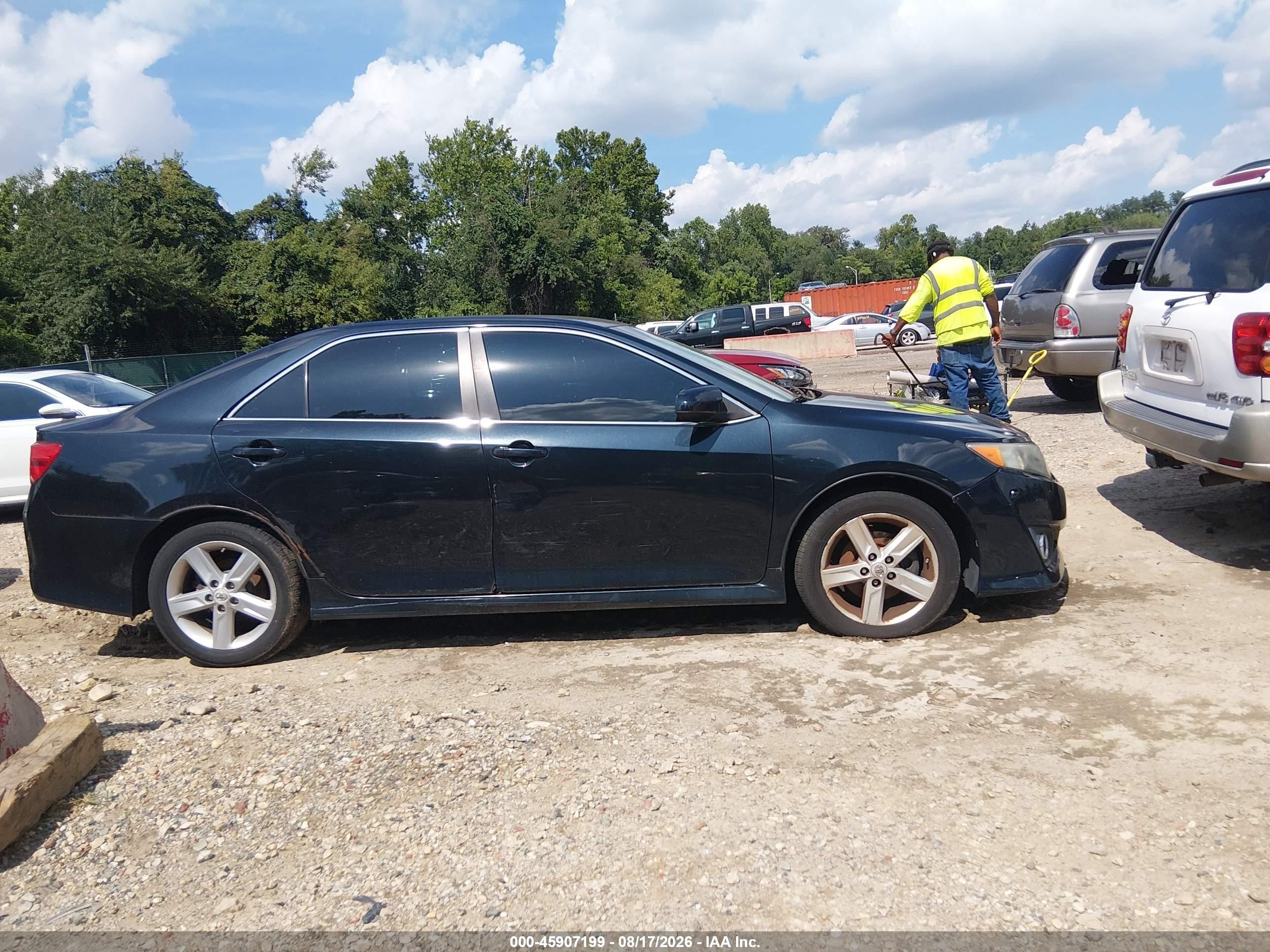 2012 Toyota Camry Se Black vin: 4T1BF1FK6CU055762