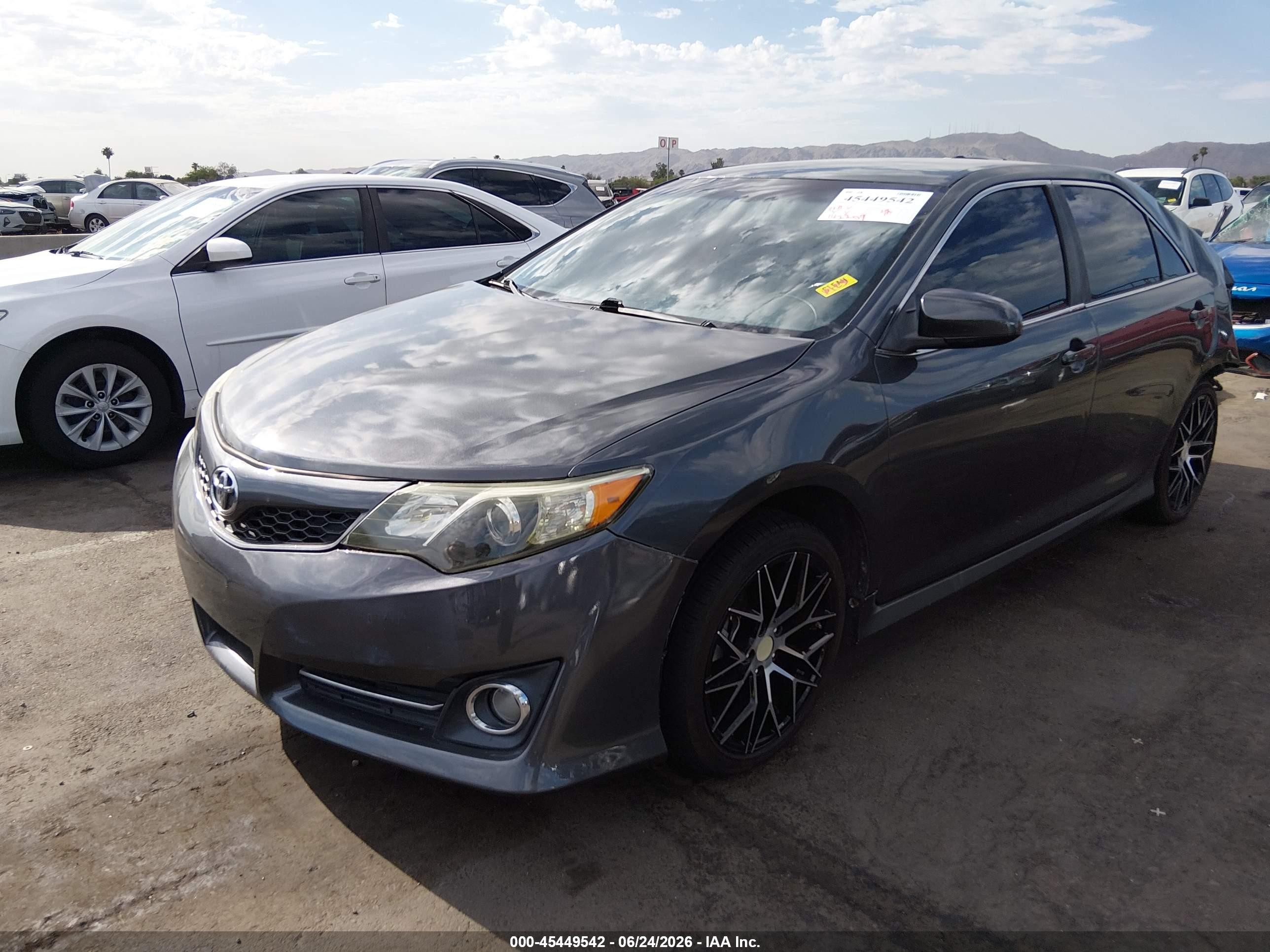 2012 Toyota Camry Se Gray vin: 4T1BF1FK6CU056362