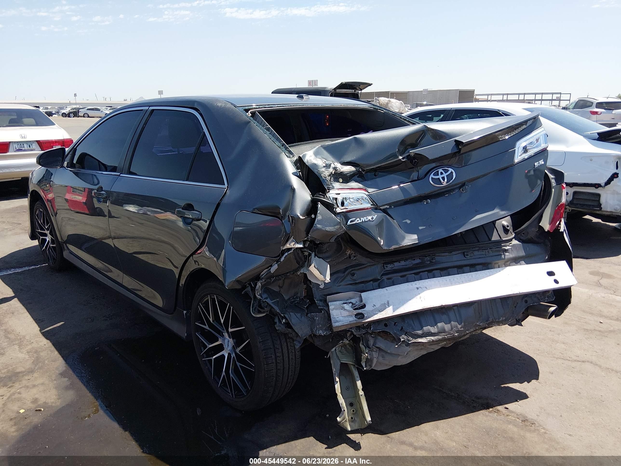 2012 Toyota Camry Se Gray vin: 4T1BF1FK6CU056362