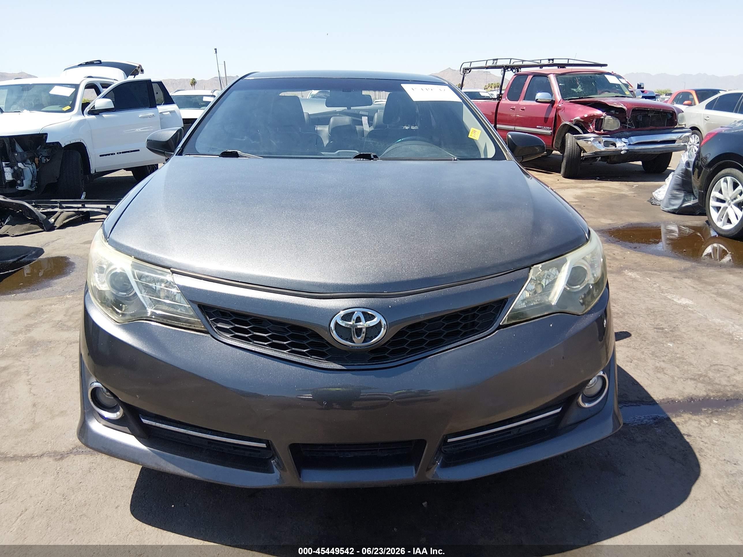 2012 Toyota Camry Se Gray vin: 4T1BF1FK6CU056362