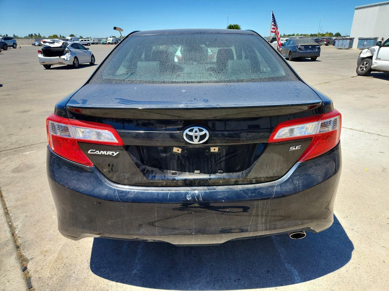 2012 Toyota Camry Se Black vin: 4T1BF1FK6CU068558