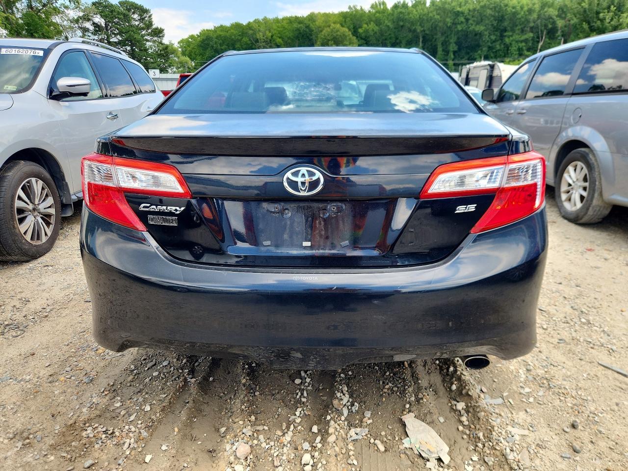 2012 Toyota Camry Se Black vin: 4T1BF1FK6CU073923