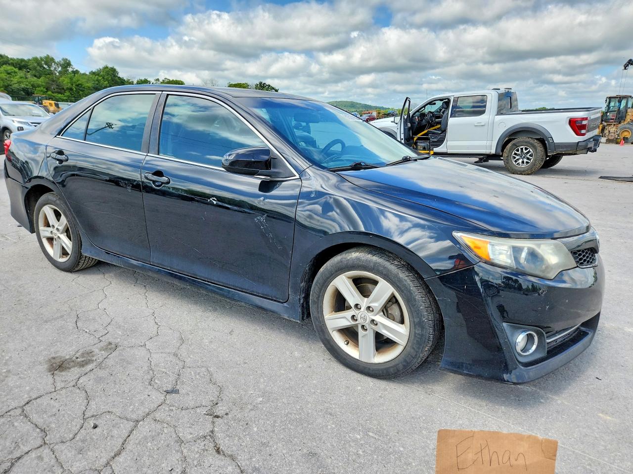 2012 Toyota Camry Se Black vin: 4T1BF1FK6CU074361