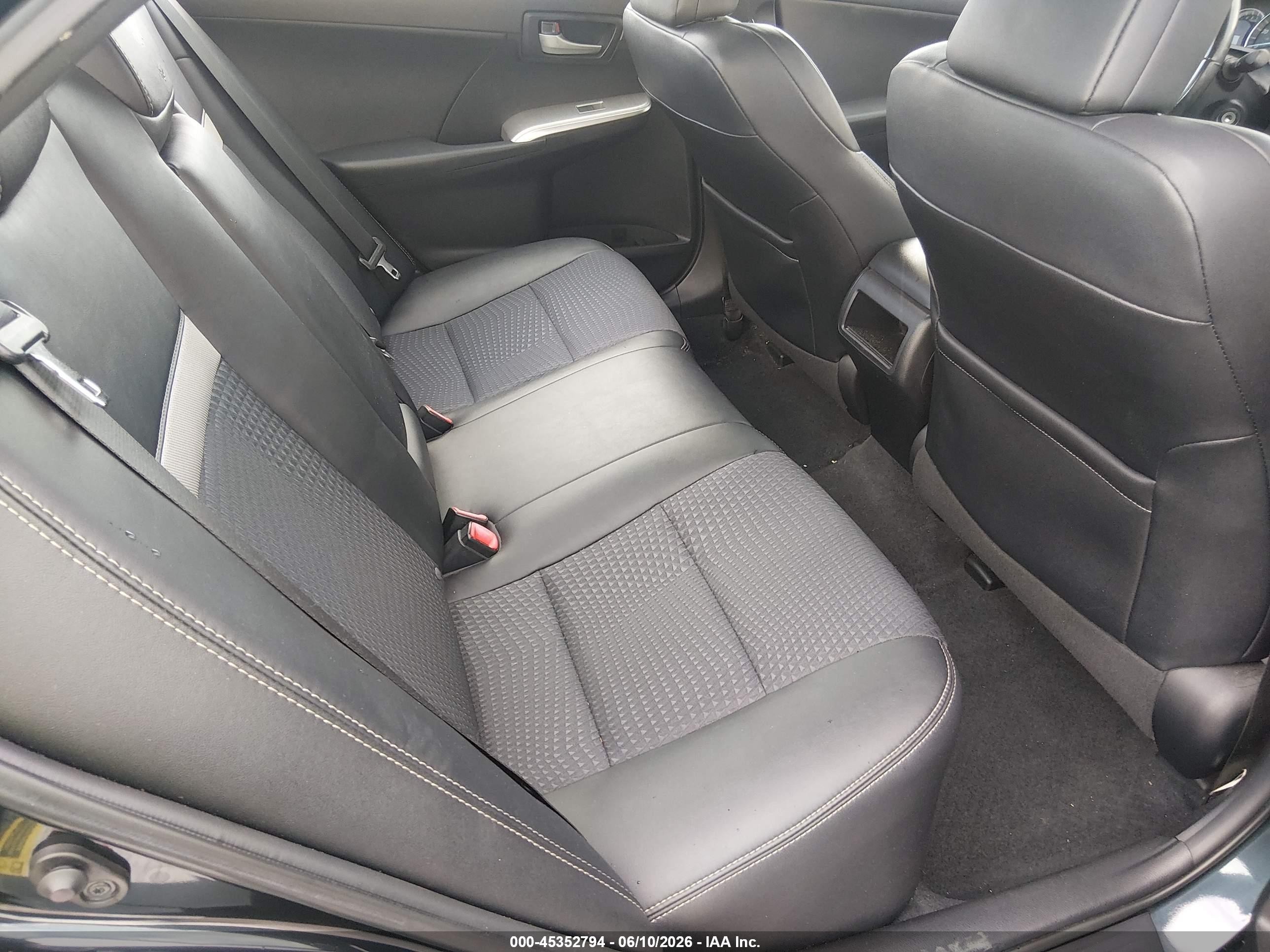 2012 Toyota Camry Se Black vin: 4T1BF1FK6CU082962