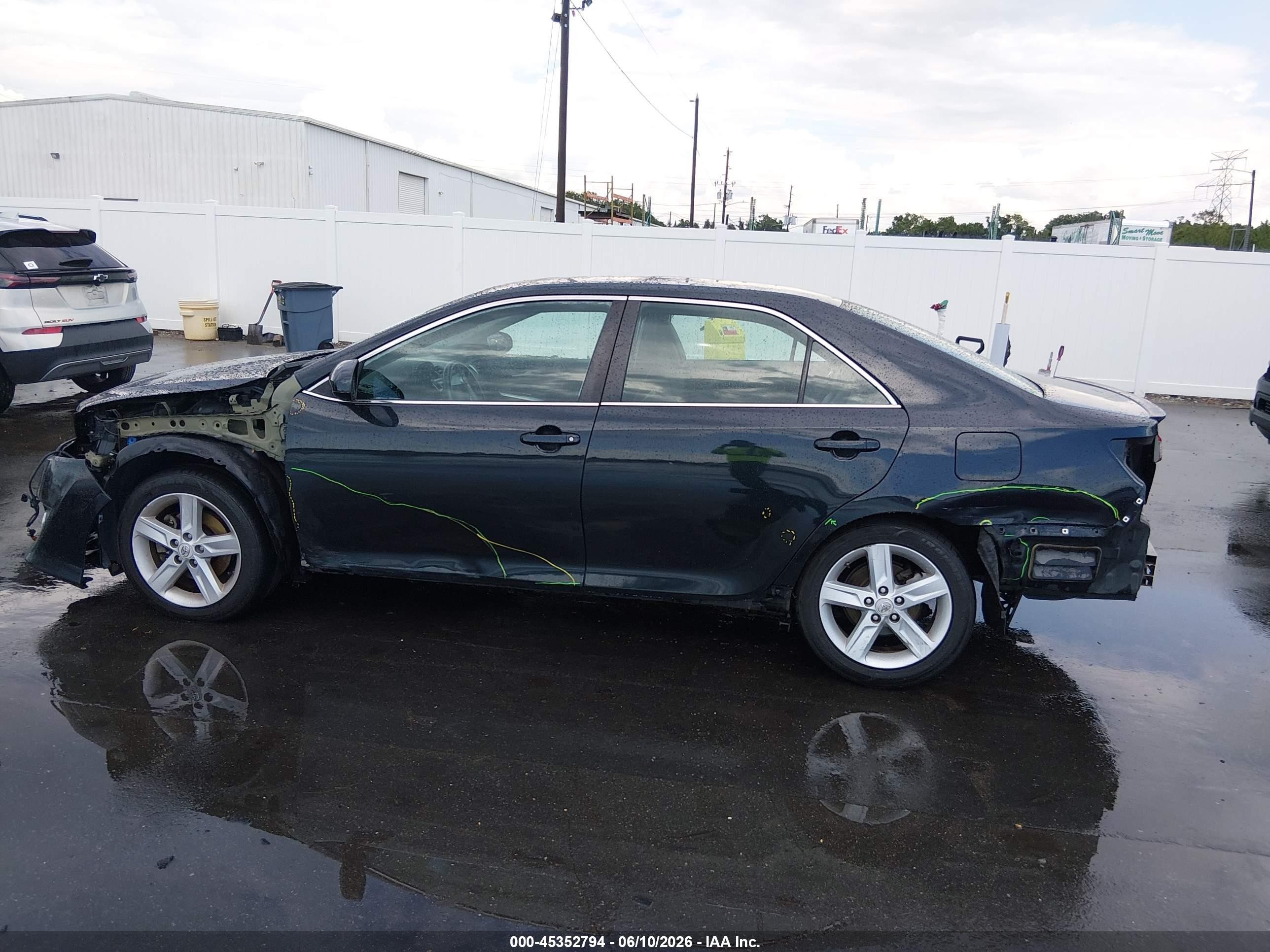 2012 Toyota Camry Se Black vin: 4T1BF1FK6CU082962