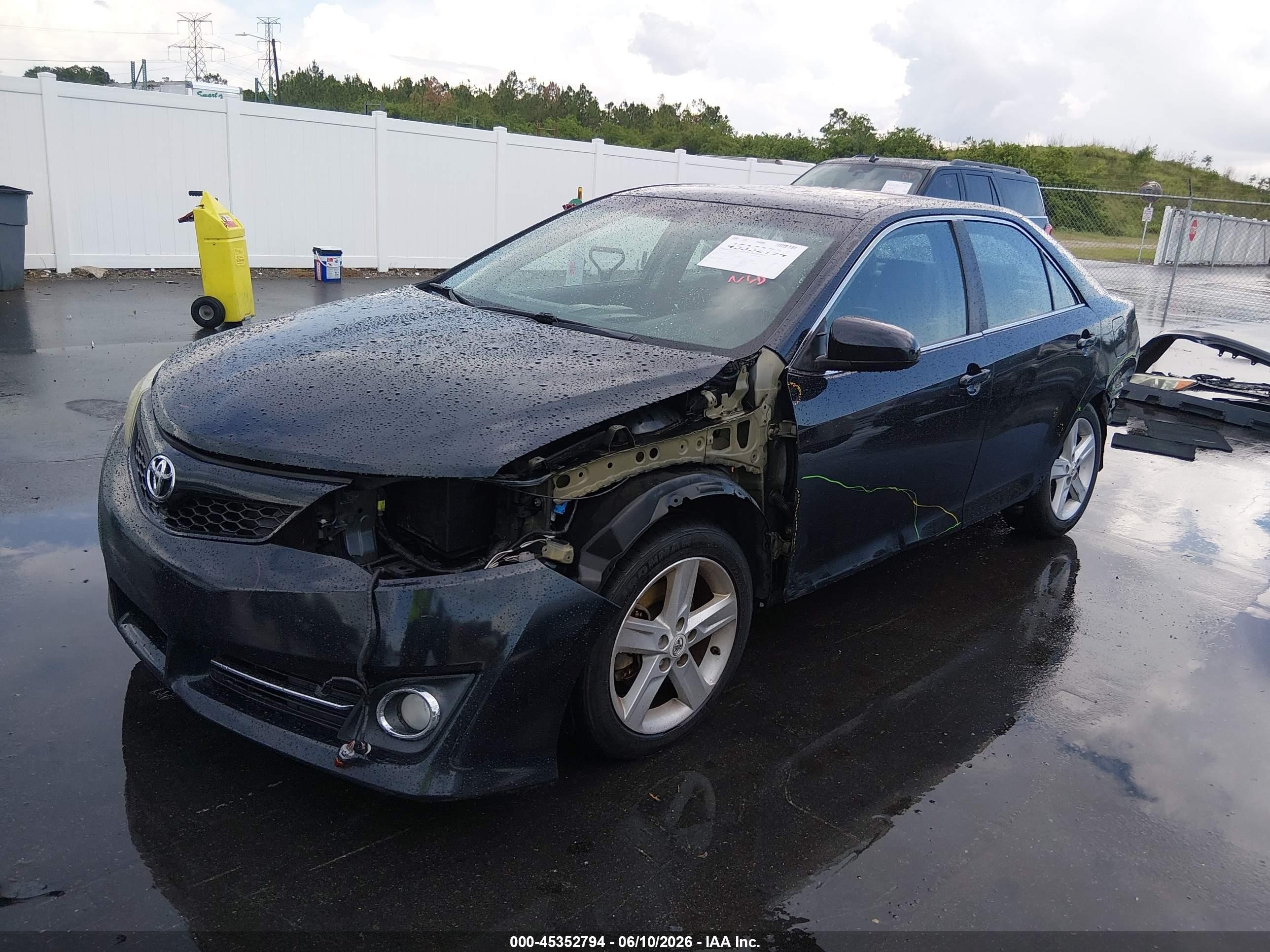 2012 Toyota Camry Se Black vin: 4T1BF1FK6CU082962