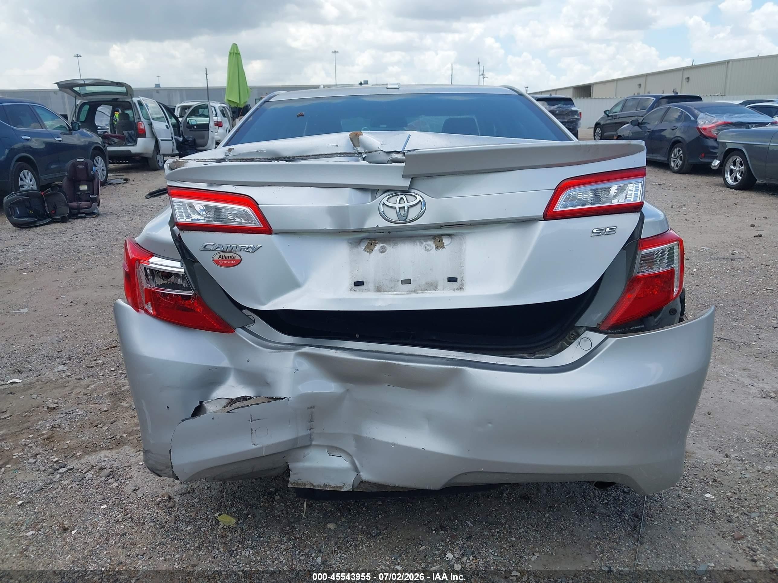 2012 Toyota Camry Se Серебряный vin: 4T1BF1FK6CU089362
