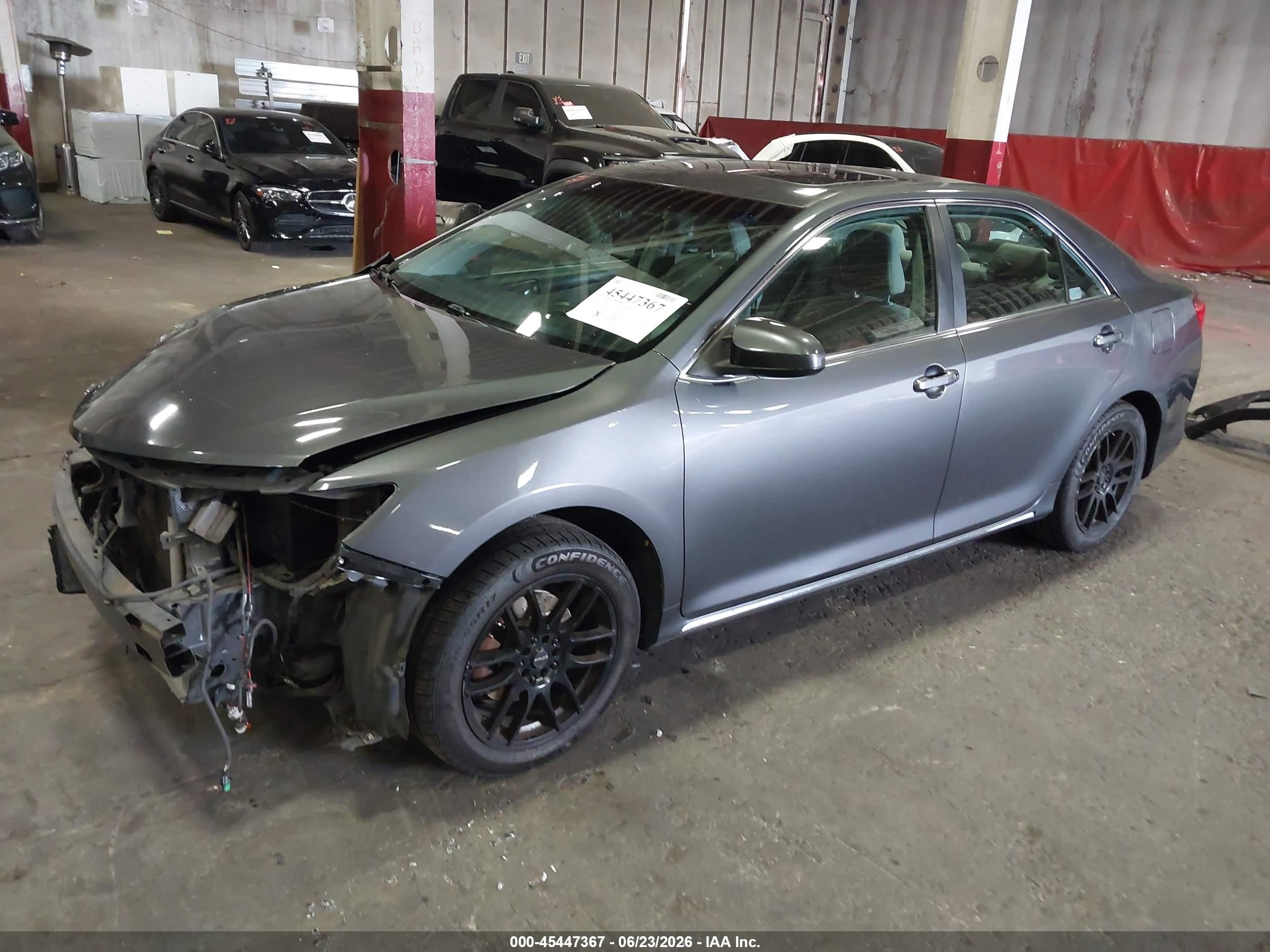 2012 Toyota Camry Xle Gray vin: 4T1BF1FK6CU092455