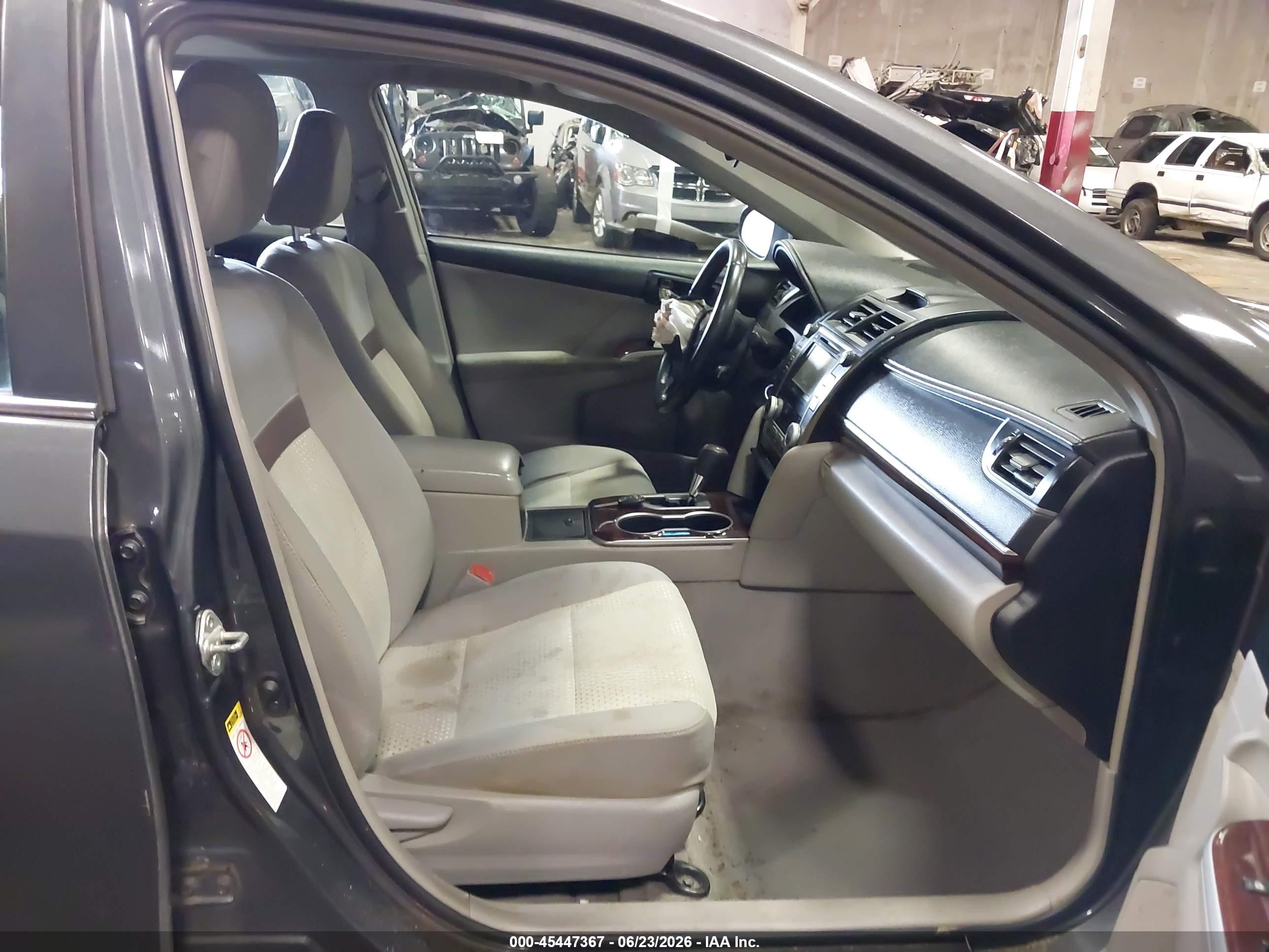 2012 Toyota Camry Xle Gray vin: 4T1BF1FK6CU092455