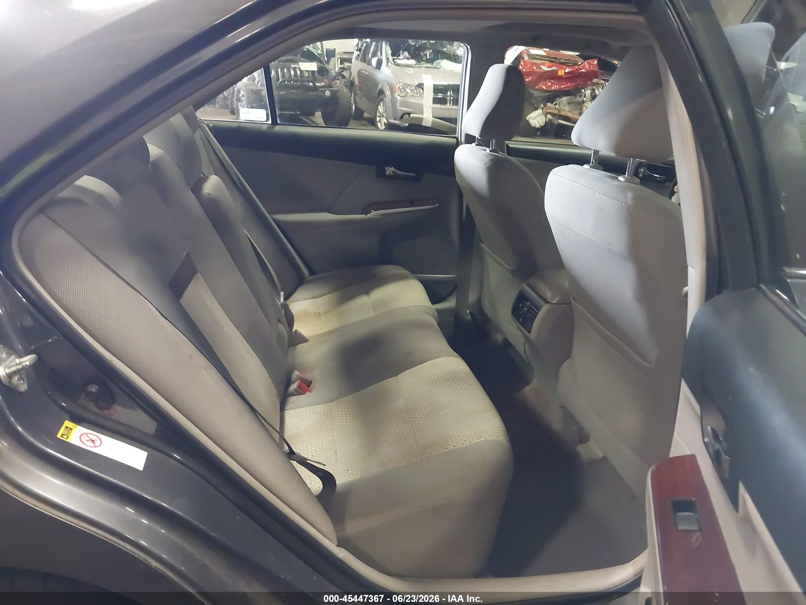 2012 Toyota Camry Xle Gray vin: 4T1BF1FK6CU092455