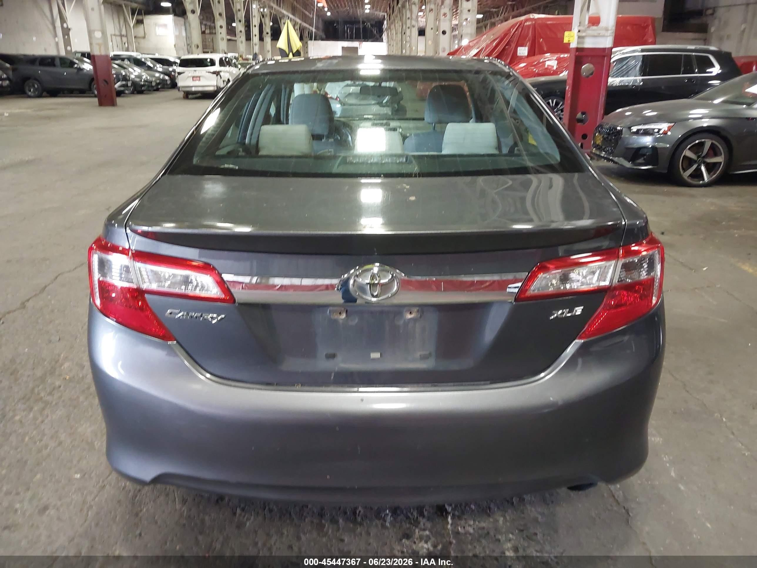 2012 Toyota Camry Xle Gray vin: 4T1BF1FK6CU092455
