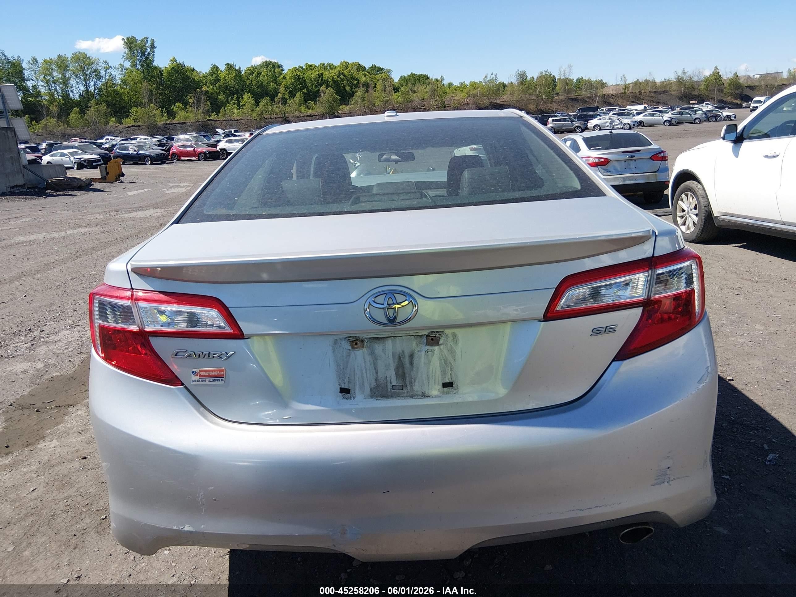 2012 Toyota Camry Se Серебряный vin: 4T1BF1FK6CU106547