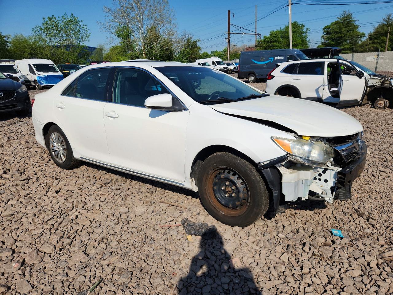 2012 Toyota Camry Le White vin: 4T1BF1FK6CU108444