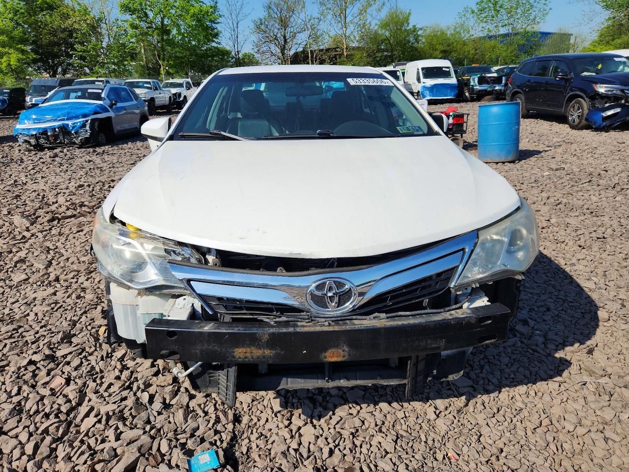 2012 Toyota Camry Le White vin: 4T1BF1FK6CU108444