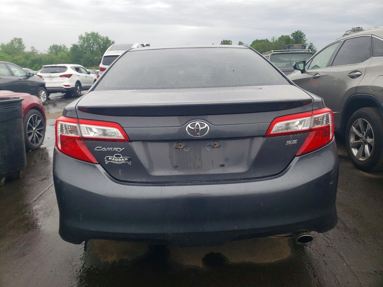 2012 Toyota Camry Se Gray vin: 4T1BF1FK6CU109951