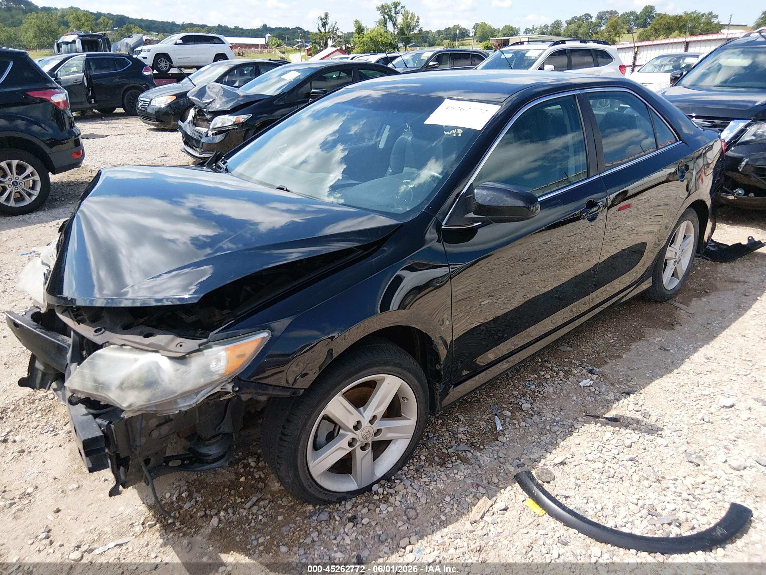 2012 Toyota Camry Se Black vin: 4T1BF1FK6CU123624