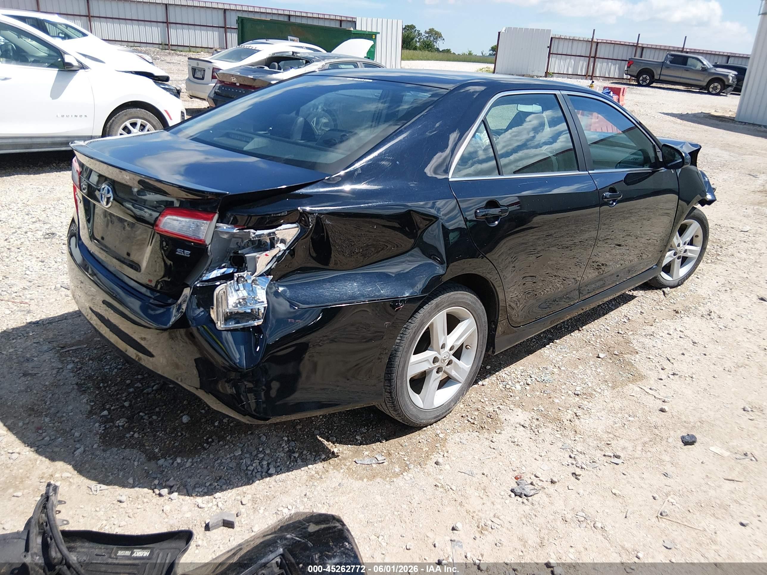 2012 Toyota Camry Se Black vin: 4T1BF1FK6CU123624