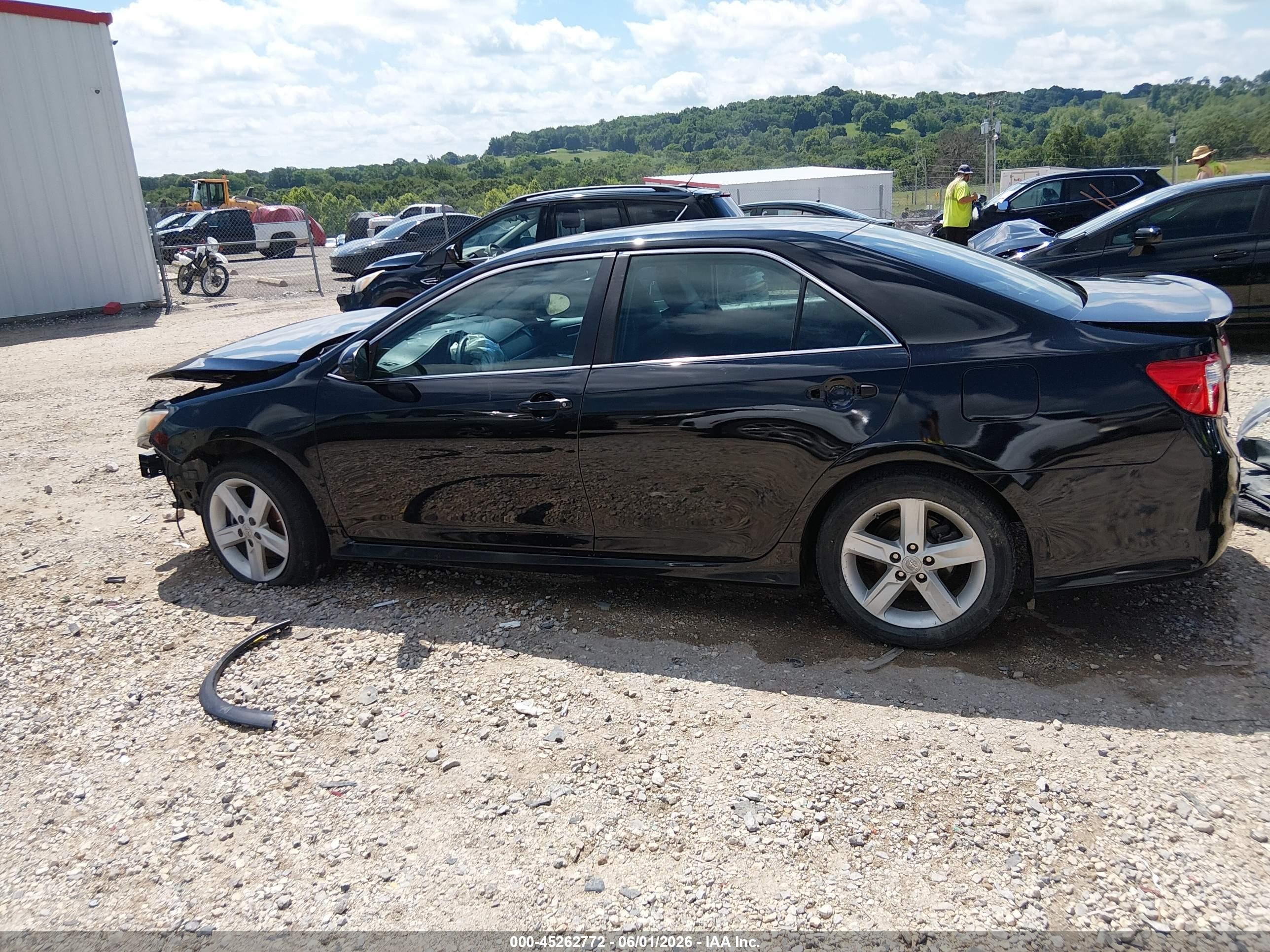 2012 Toyota Camry Se Black vin: 4T1BF1FK6CU123624