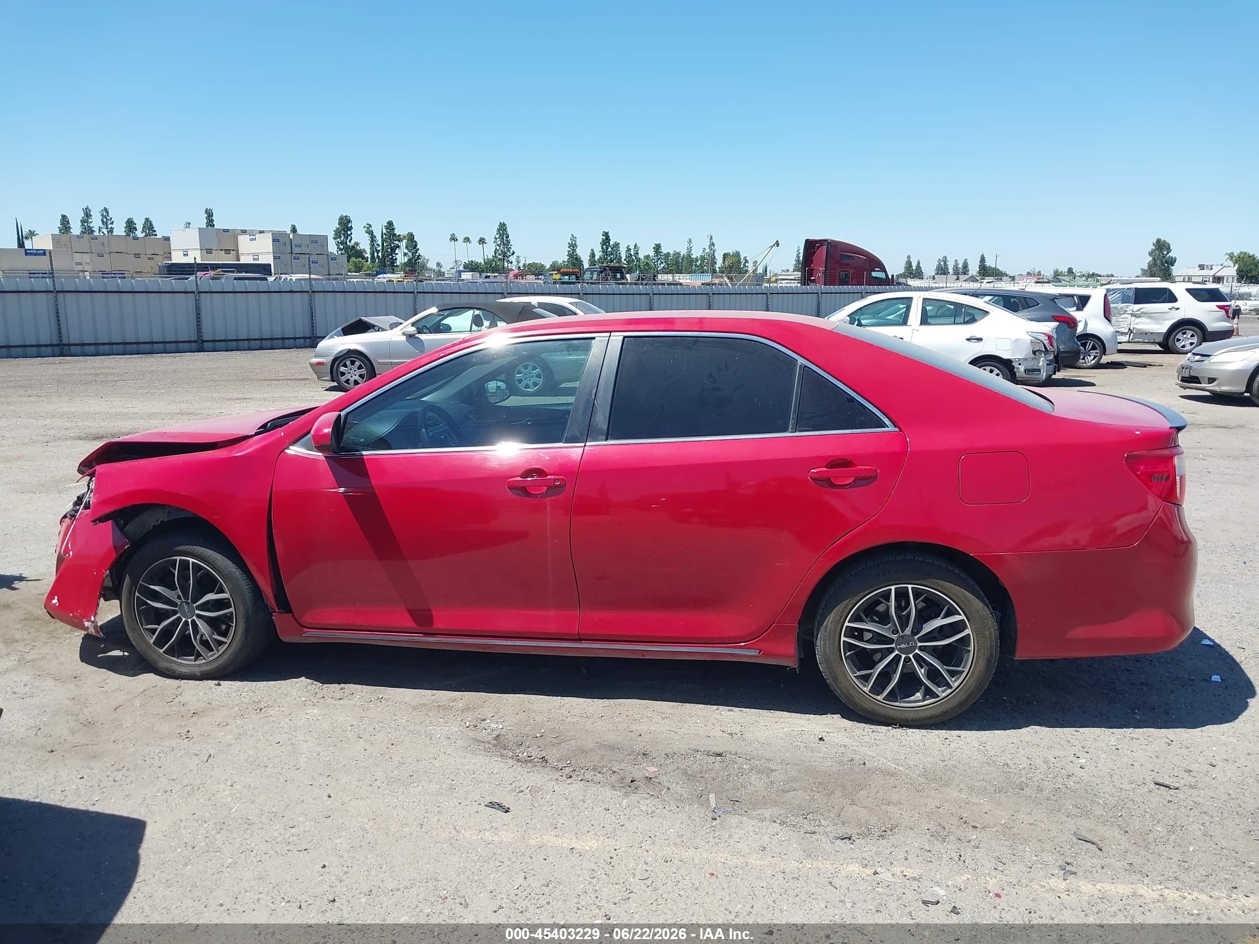 2012 Toyota Camry Le Red vin: 4T1BF1FK6CU152377