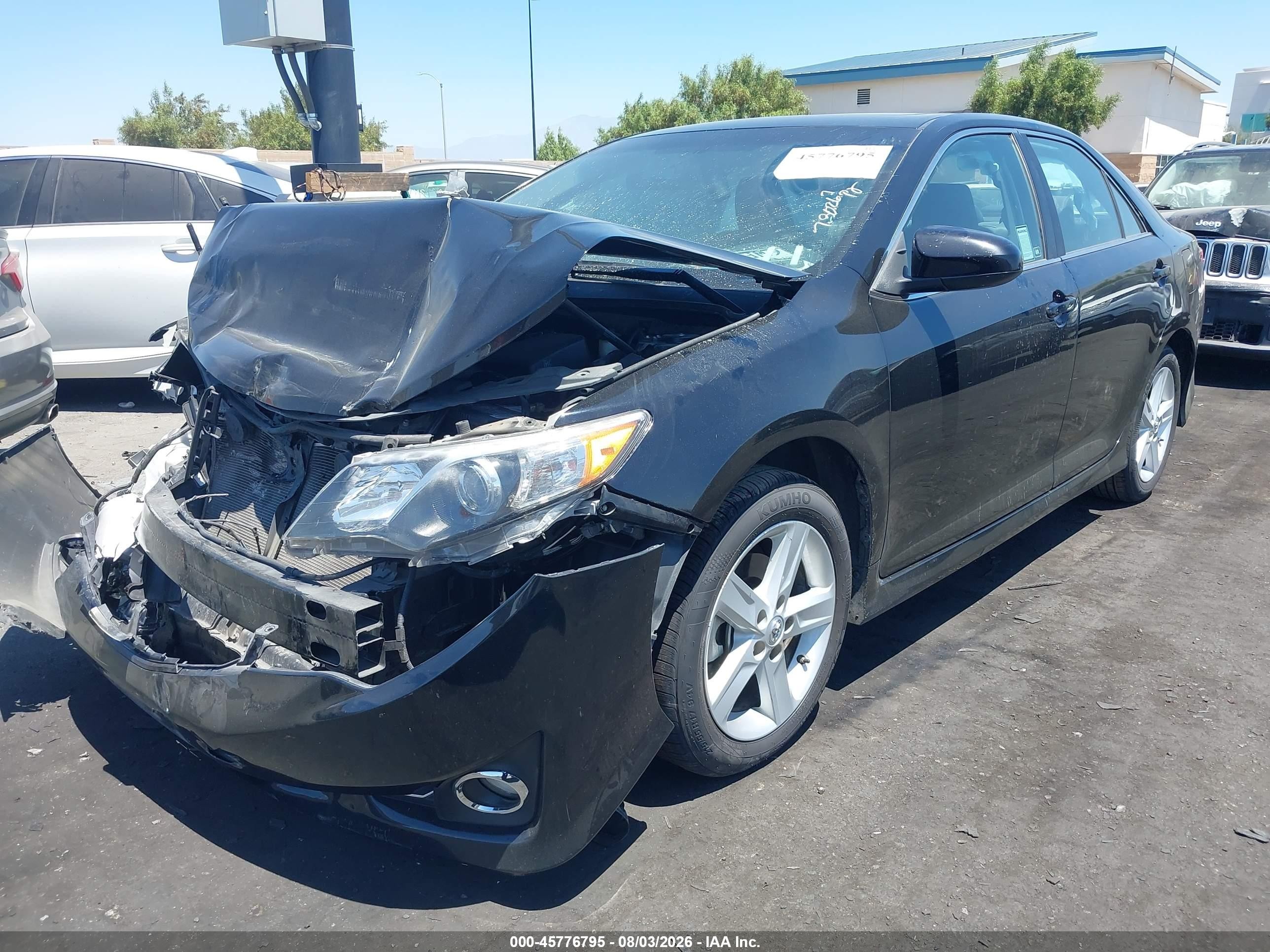 2012 Toyota Camry Se Black vin: 4T1BF1FK6CU153528