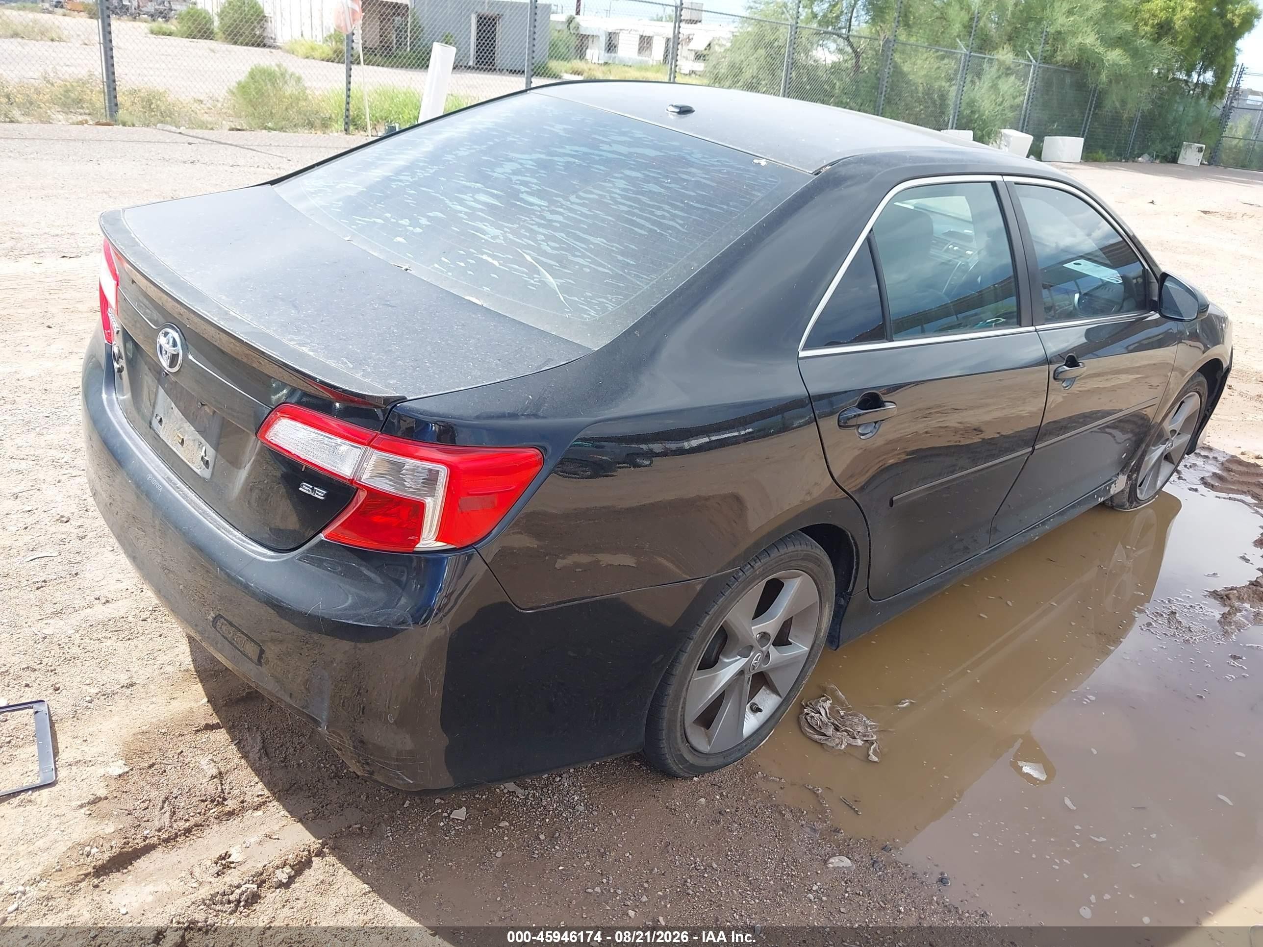 2012 Toyota Camry Se Limited Edition Black vin: 4T1BF1FK6CU165100
