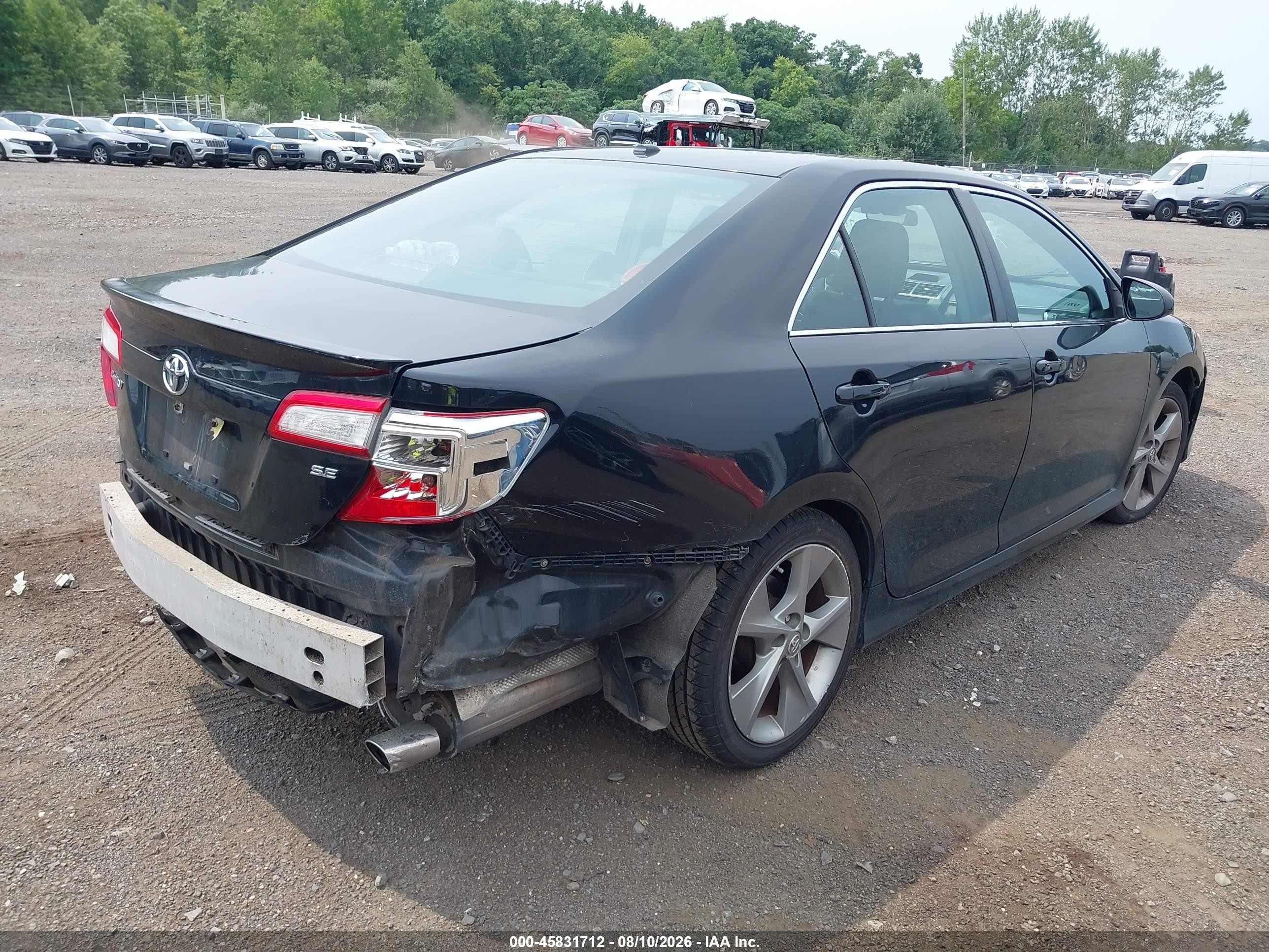 2012 Toyota Camry Se Limited Edition Черный vin: 4T1BF1FK6CU192930
