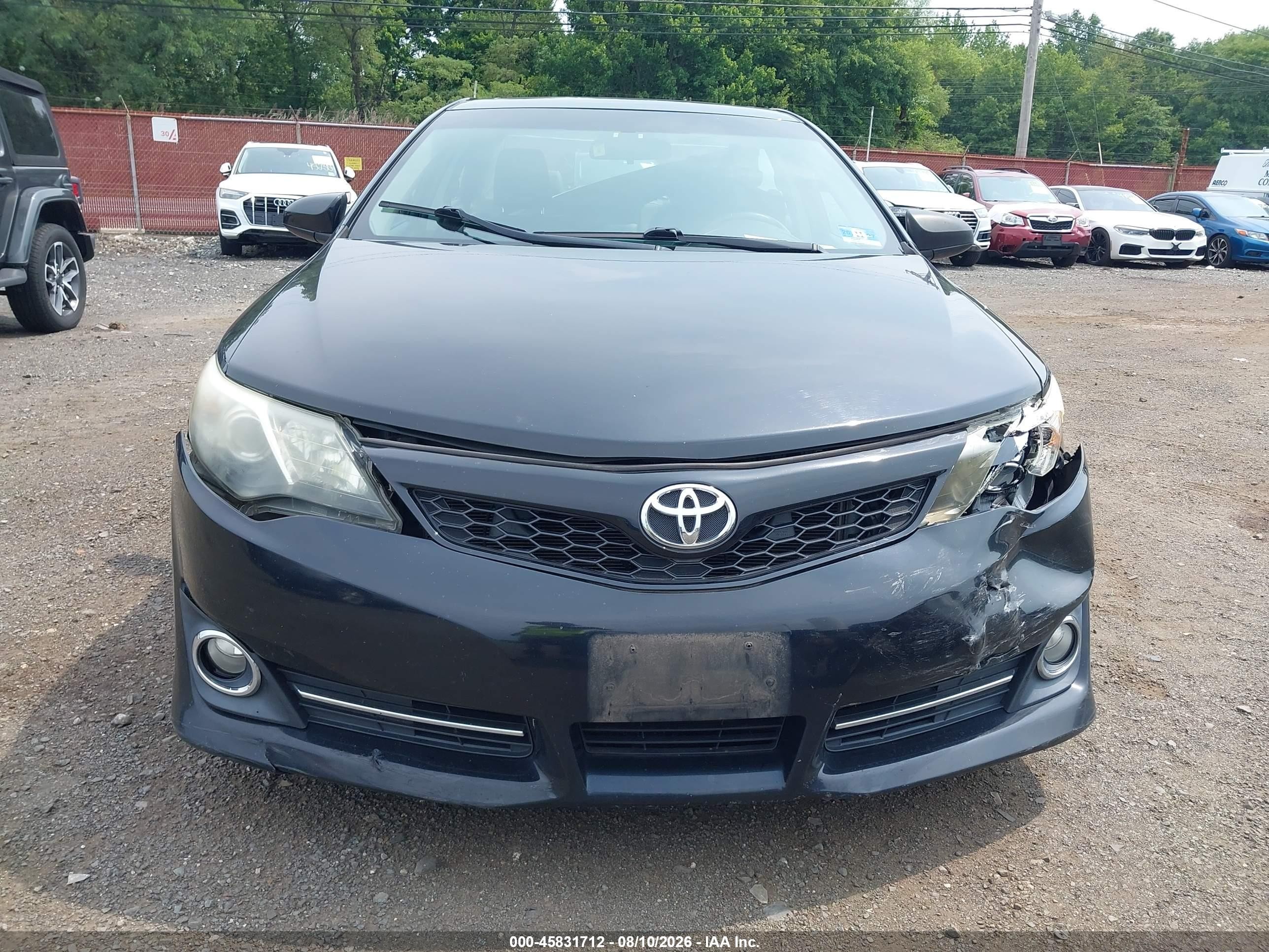 2012 Toyota Camry Se Limited Edition Черный vin: 4T1BF1FK6CU192930
