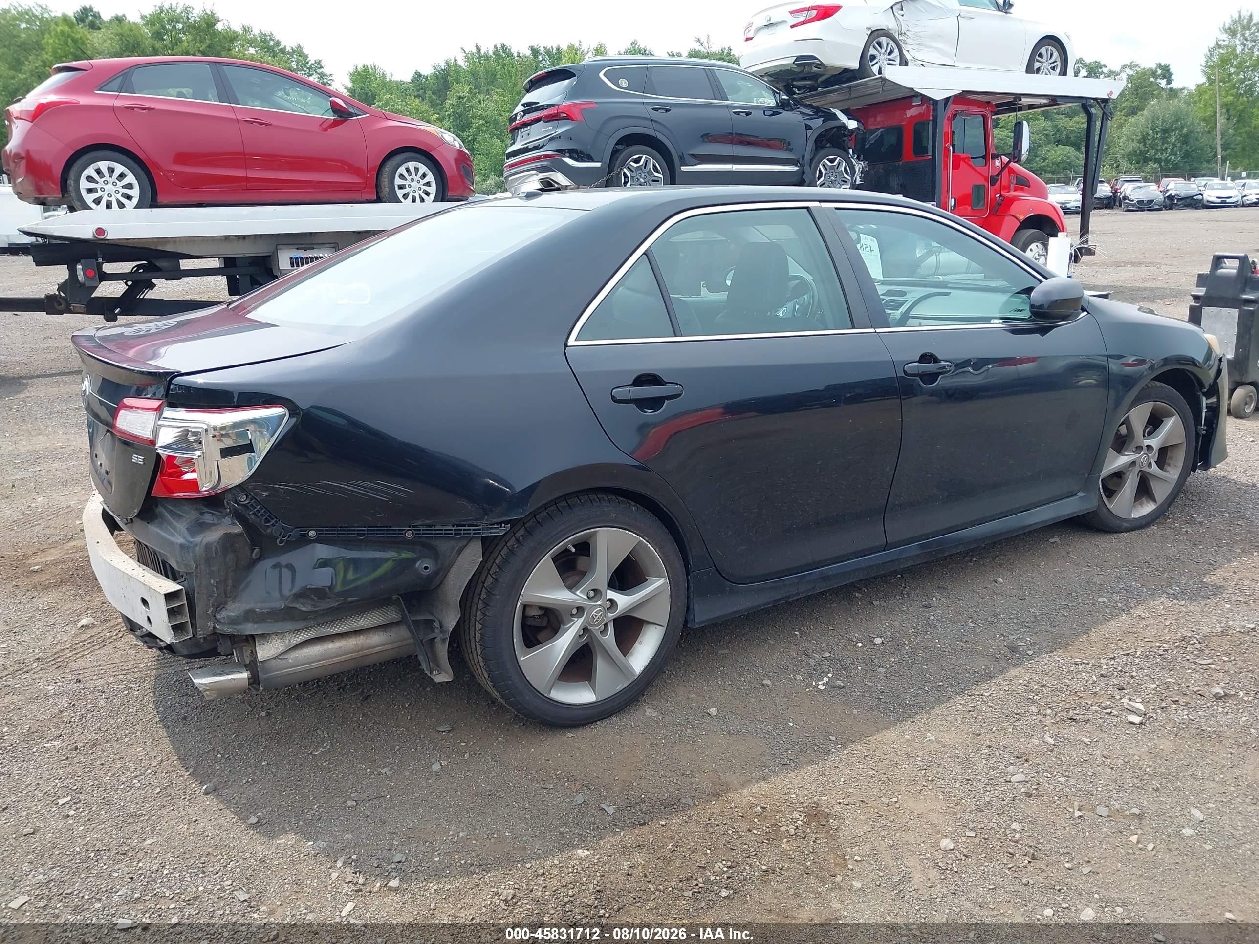 2012 Toyota Camry Se Limited Edition Черный vin: 4T1BF1FK6CU192930