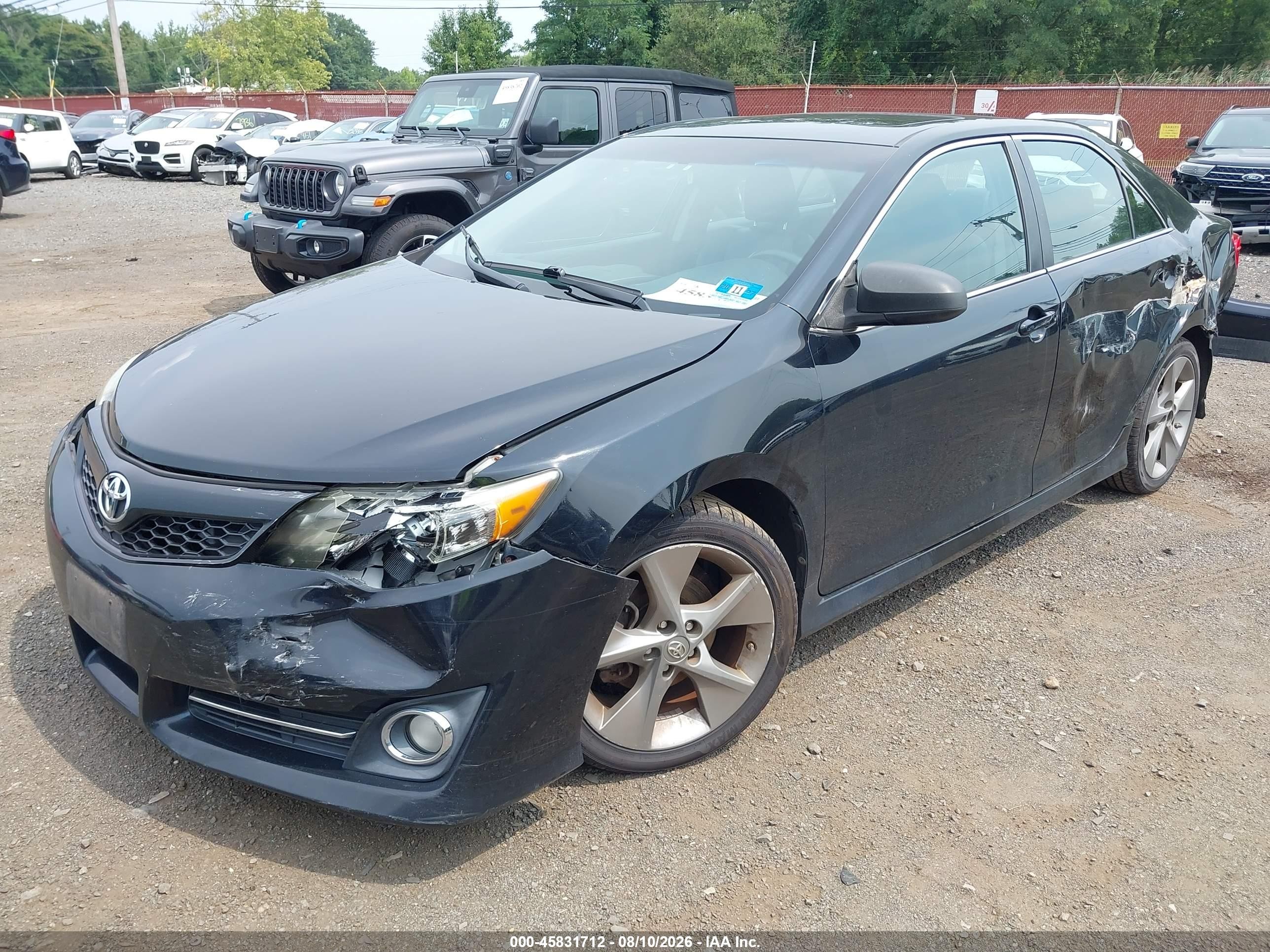 2012 Toyota Camry Se Limited Edition Черный vin: 4T1BF1FK6CU192930