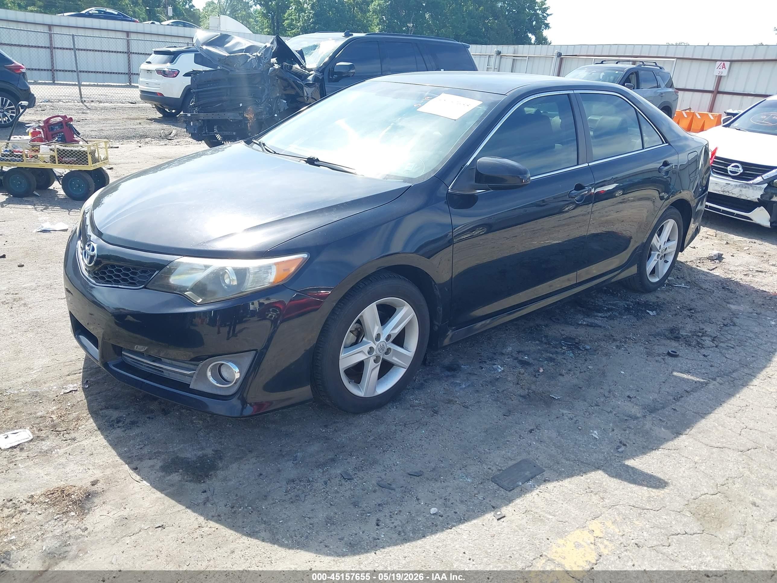 2012 Toyota Camry Se Black vin: 4T1BF1FK6CU202758