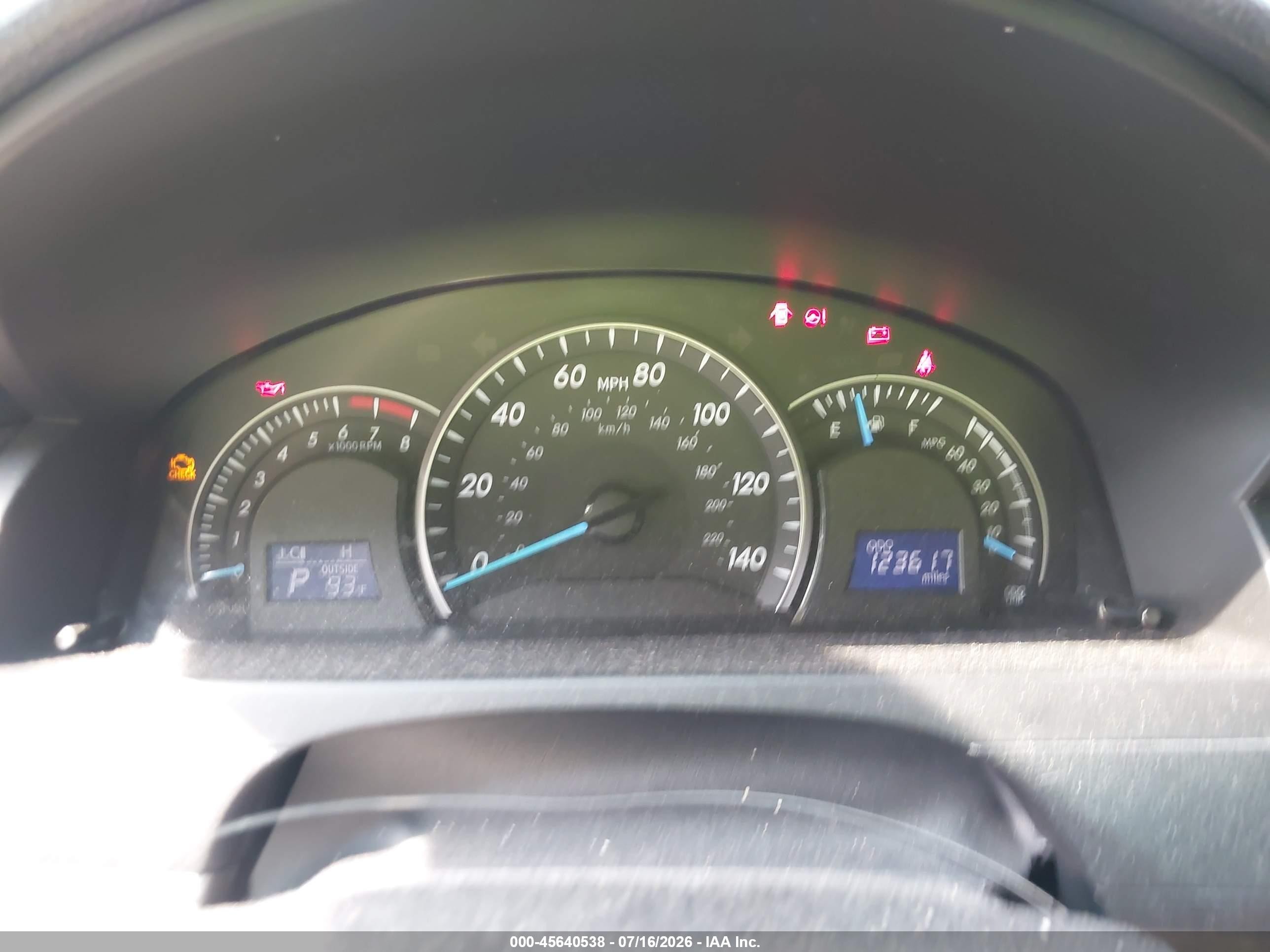 2012 Toyota Camry Le Red vin: 4T1BF1FK6CU504860