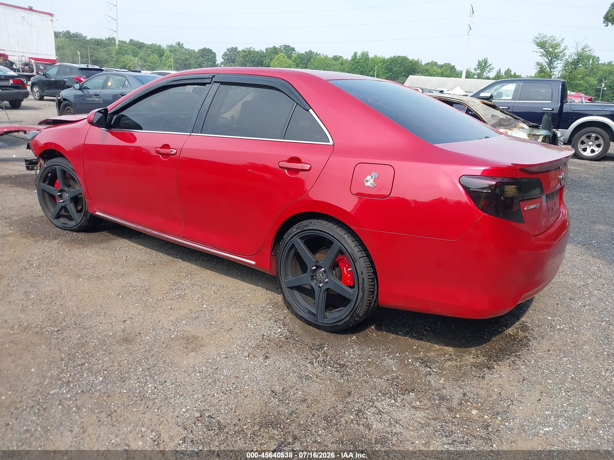 2012 Toyota Camry Le Red vin: 4T1BF1FK6CU504860