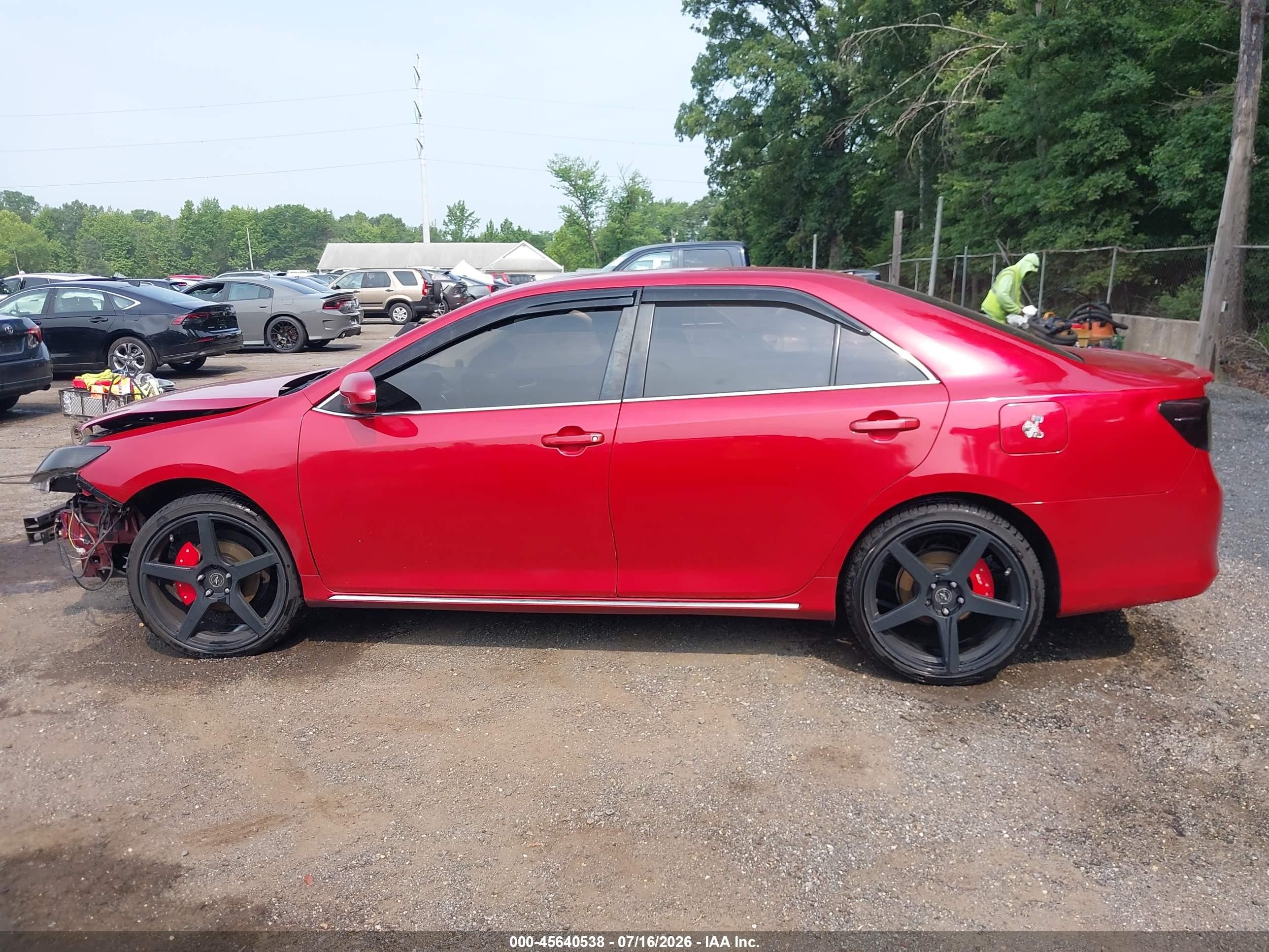 2012 Toyota Camry Le Red vin: 4T1BF1FK6CU504860