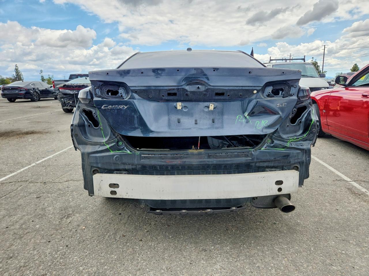 2012 Toyota Camry Se Green vin: 4T1BF1FK6CU507810