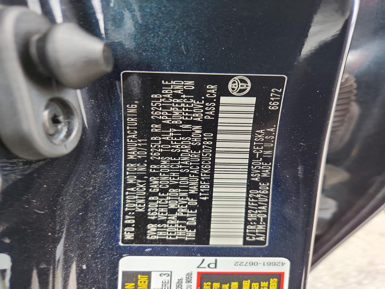 2012 Toyota Camry Se Green vin: 4T1BF1FK6CU507810