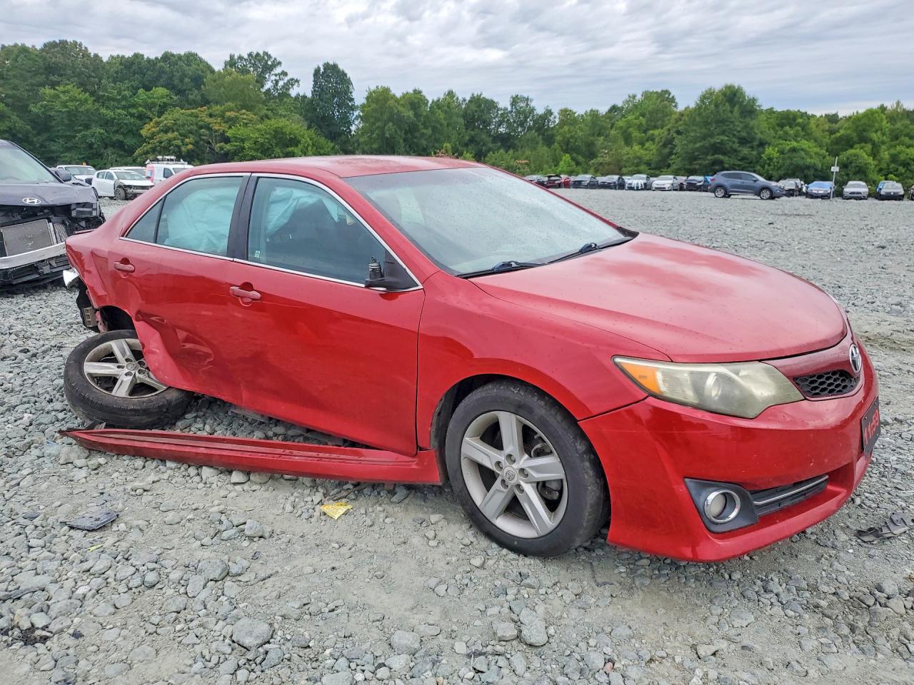 2012 Toyota Camry Se Red vin: 4T1BF1FK6CU519651