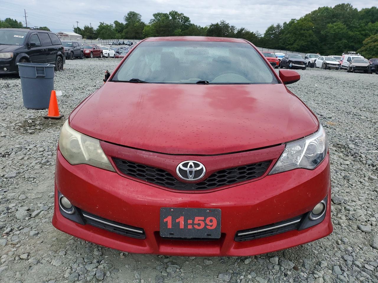 2012 Toyota Camry Se Red vin: 4T1BF1FK6CU519651