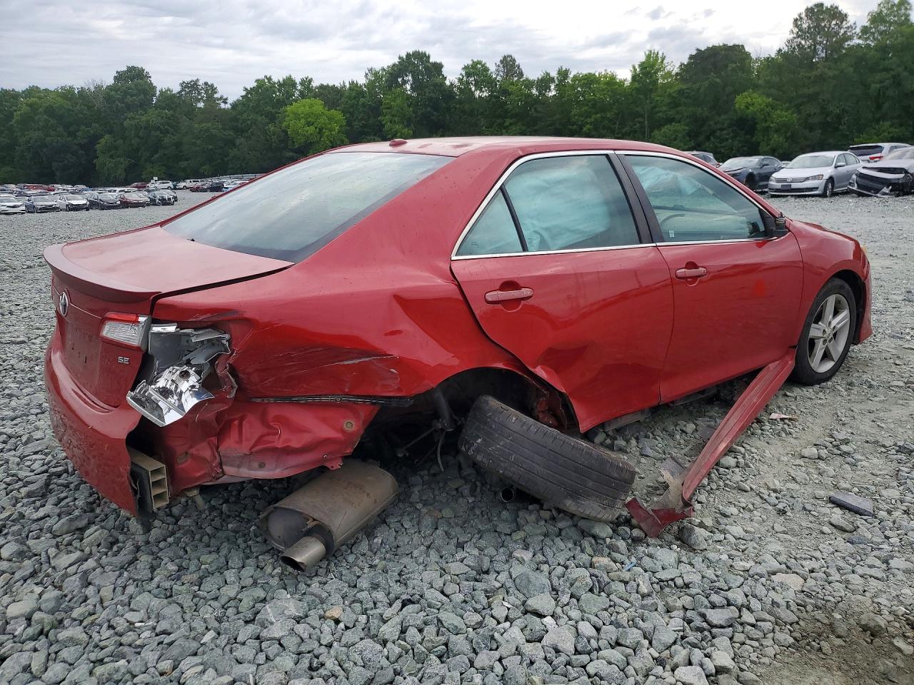 2012 Toyota Camry Se Red vin: 4T1BF1FK6CU519651
