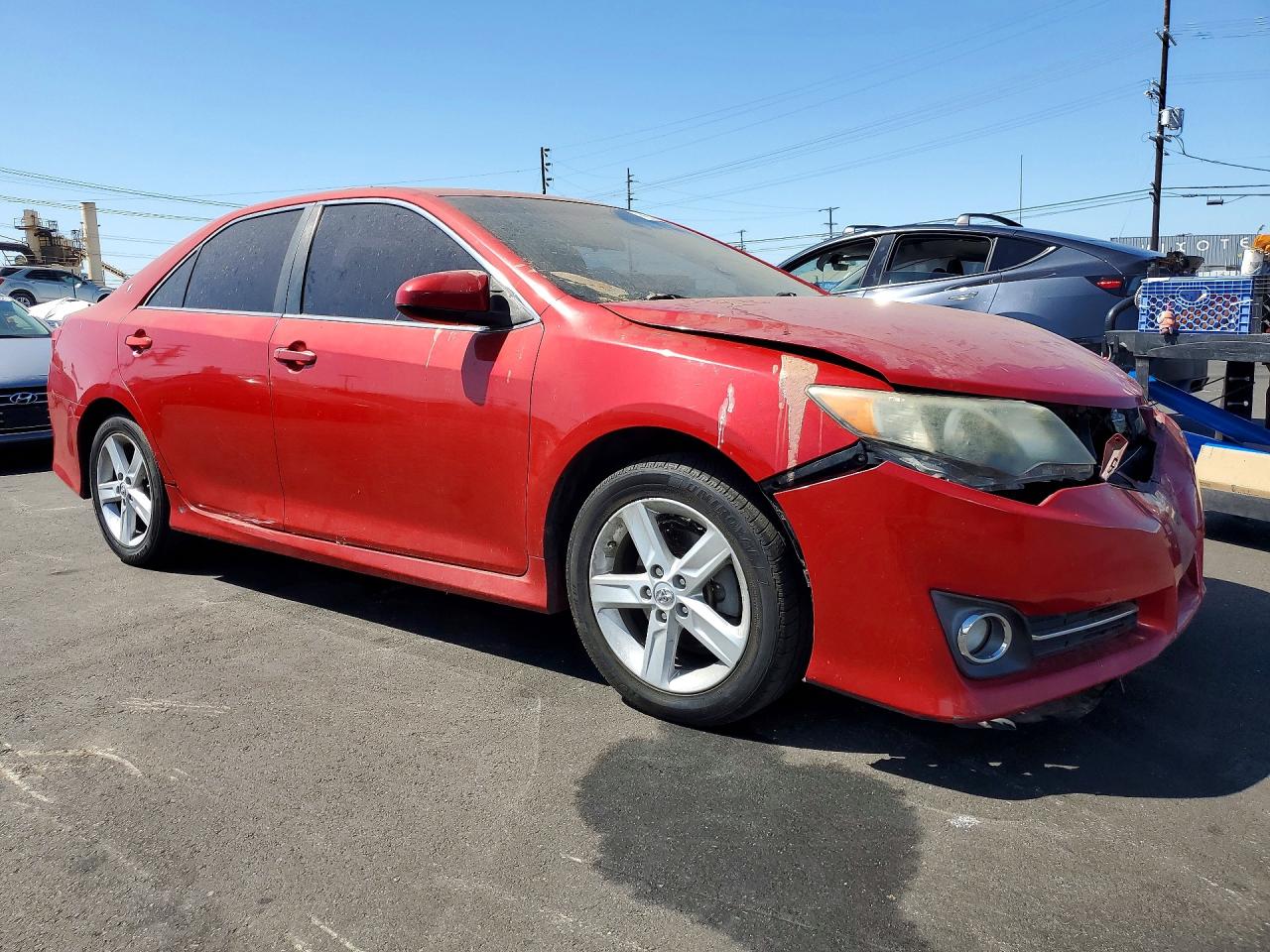 2012 Toyota Camry Se Red vin: 4T1BF1FK6CU523554