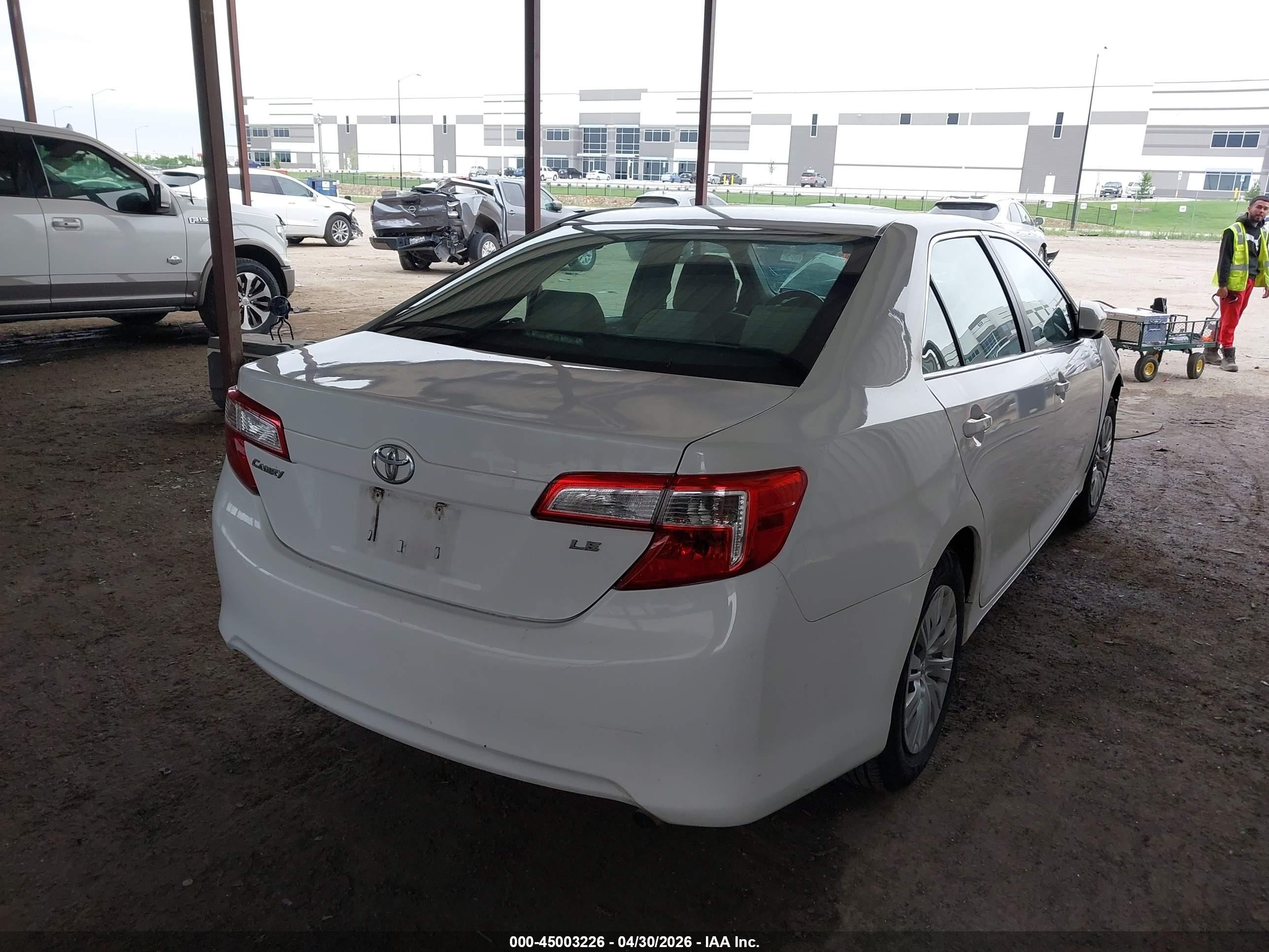 2012 Toyota Camry L/le/se/se Limited Edition/xle Белый vin: 4T1BF1FK6CU525482