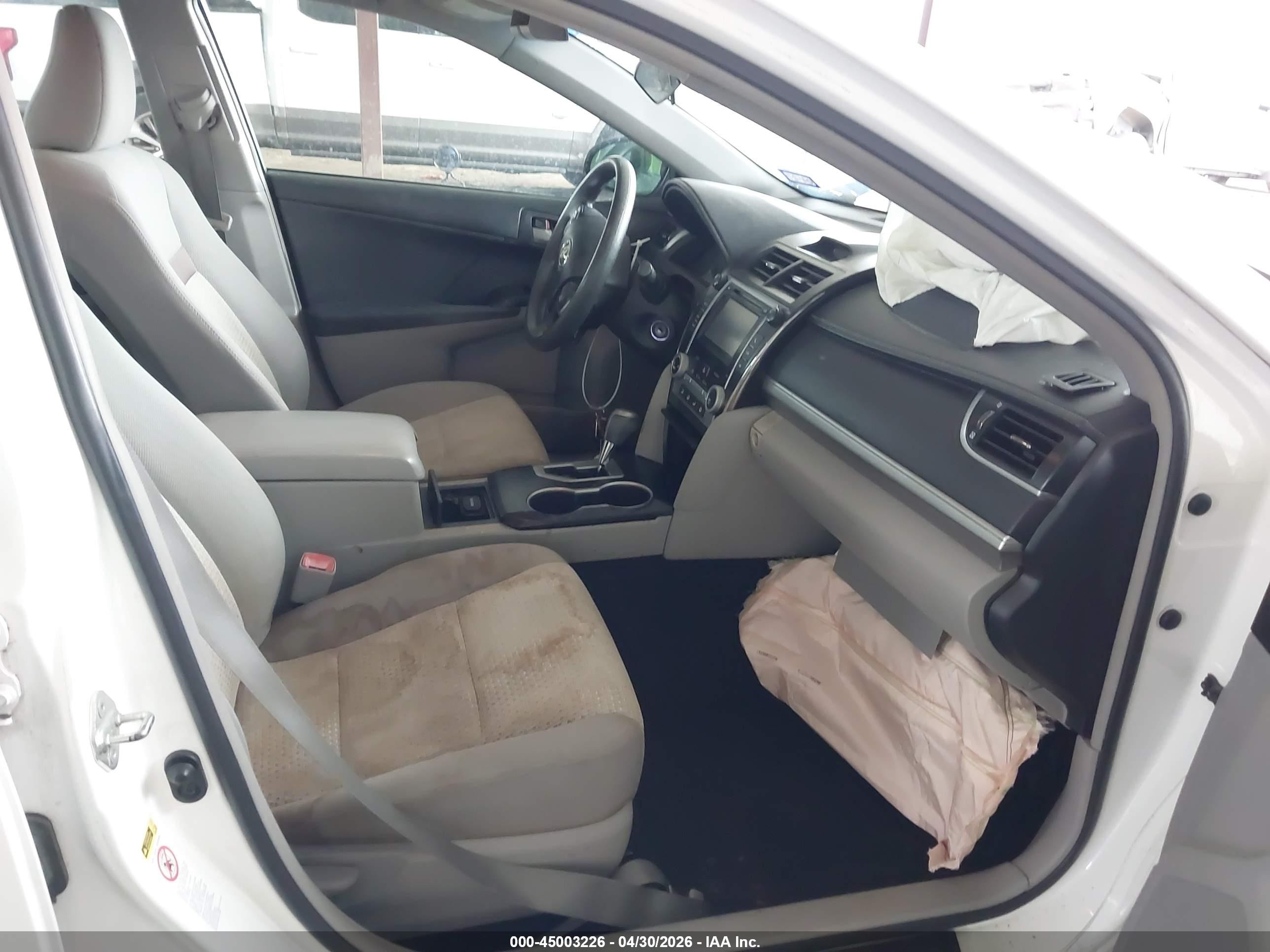 2012 Toyota Camry L/le/se/se Limited Edition/xle Белый vin: 4T1BF1FK6CU525482