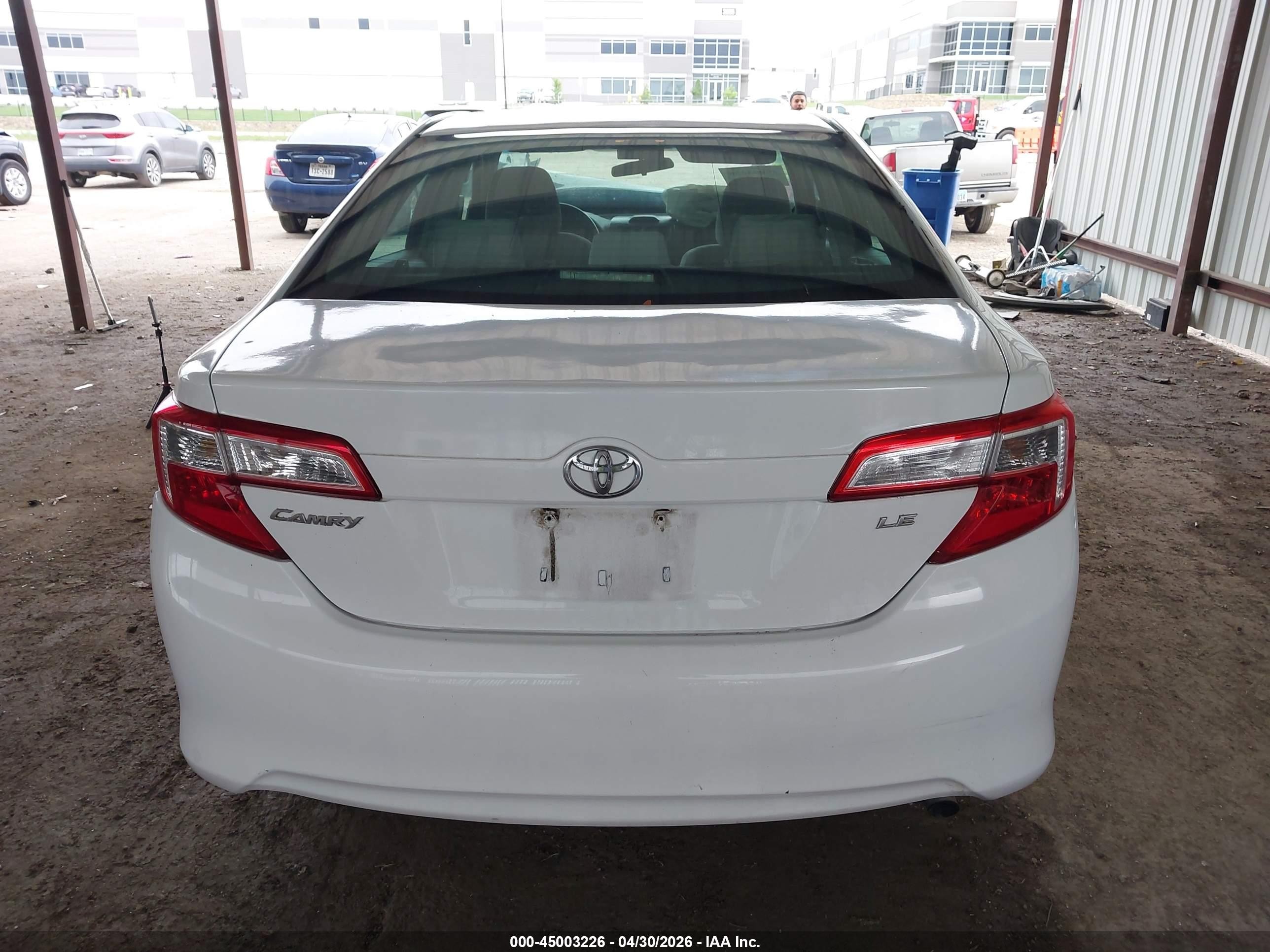 2012 Toyota Camry L/le/se/se Limited Edition/xle Белый vin: 4T1BF1FK6CU525482