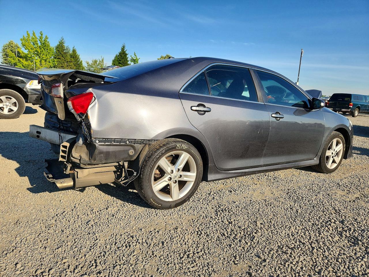2012 Toyota Camry Se Gray vin: 4T1BF1FK6CU535266