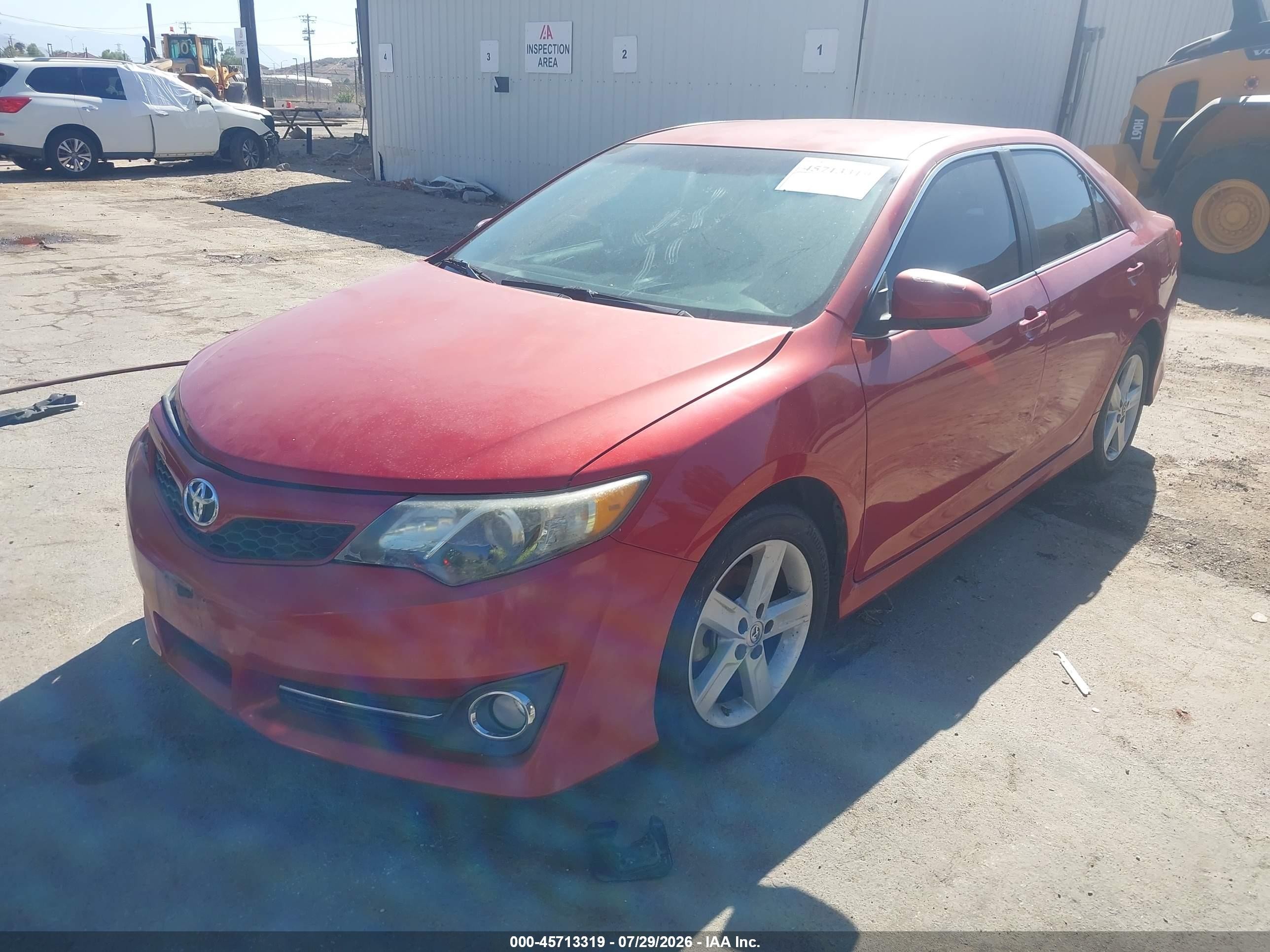 2012 Toyota Camry Se Red vin: 4T1BF1FK6CU541861
