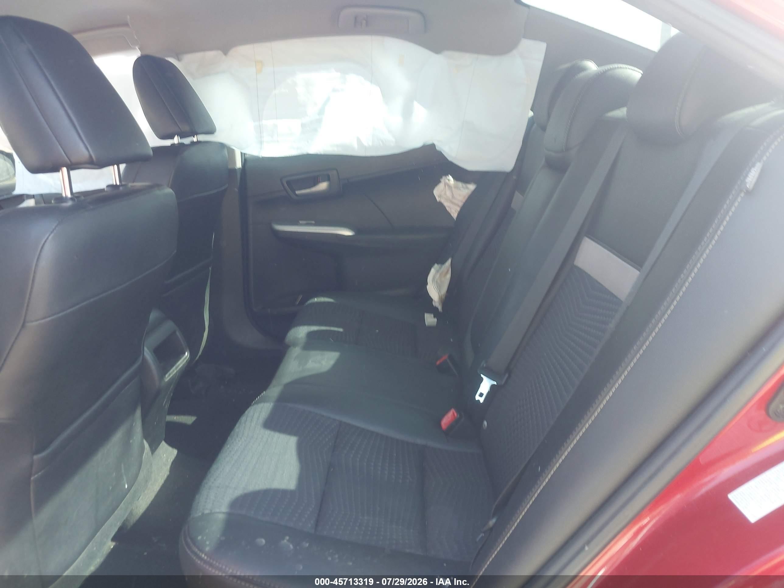 2012 Toyota Camry Se Red vin: 4T1BF1FK6CU541861