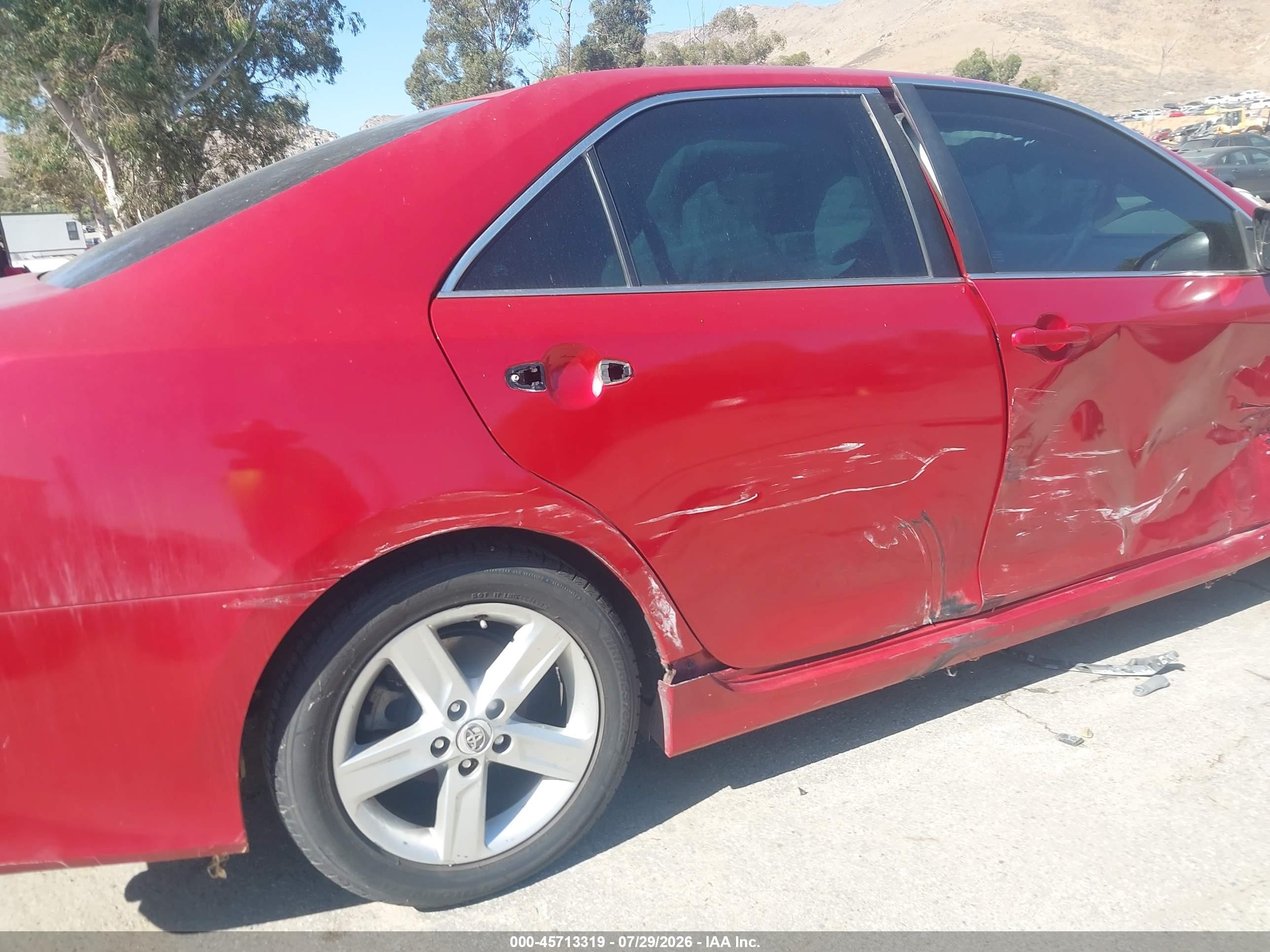 2012 Toyota Camry Se Red vin: 4T1BF1FK6CU541861