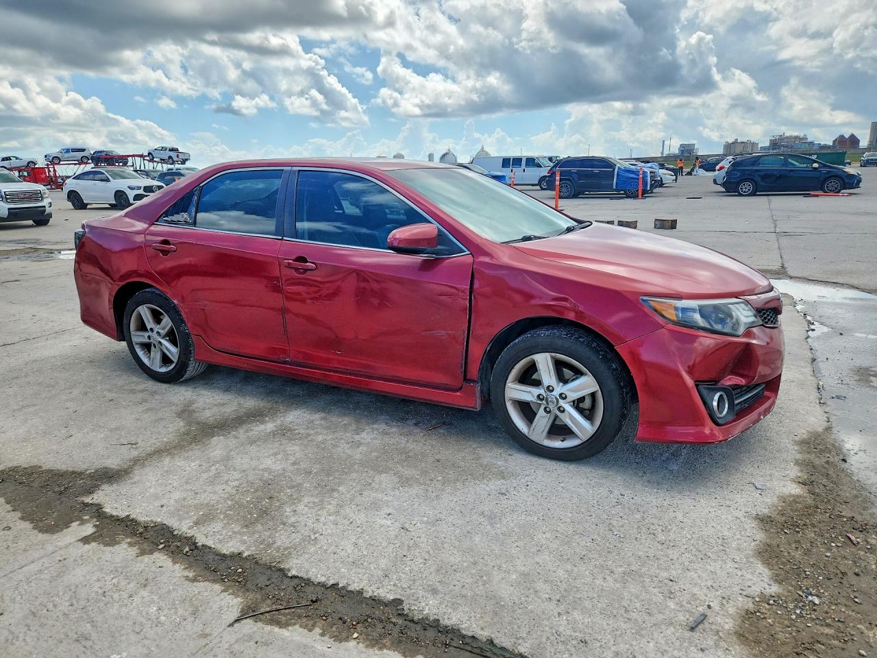 2012 Toyota Camry Se Red vin: 4T1BF1FK6CU544422