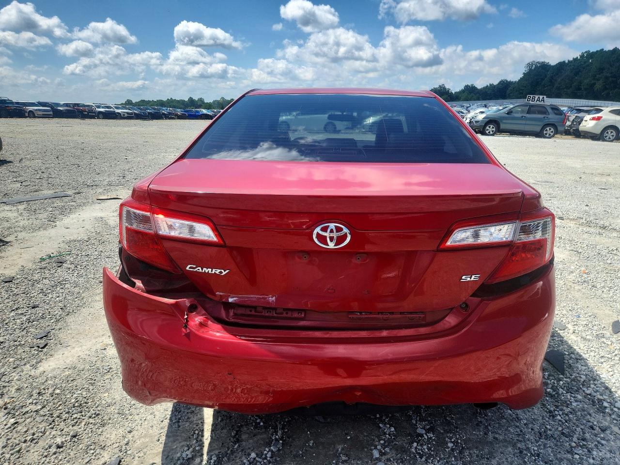 2012 Toyota Camry Se Red vin: 4T1BF1FK6CU550706